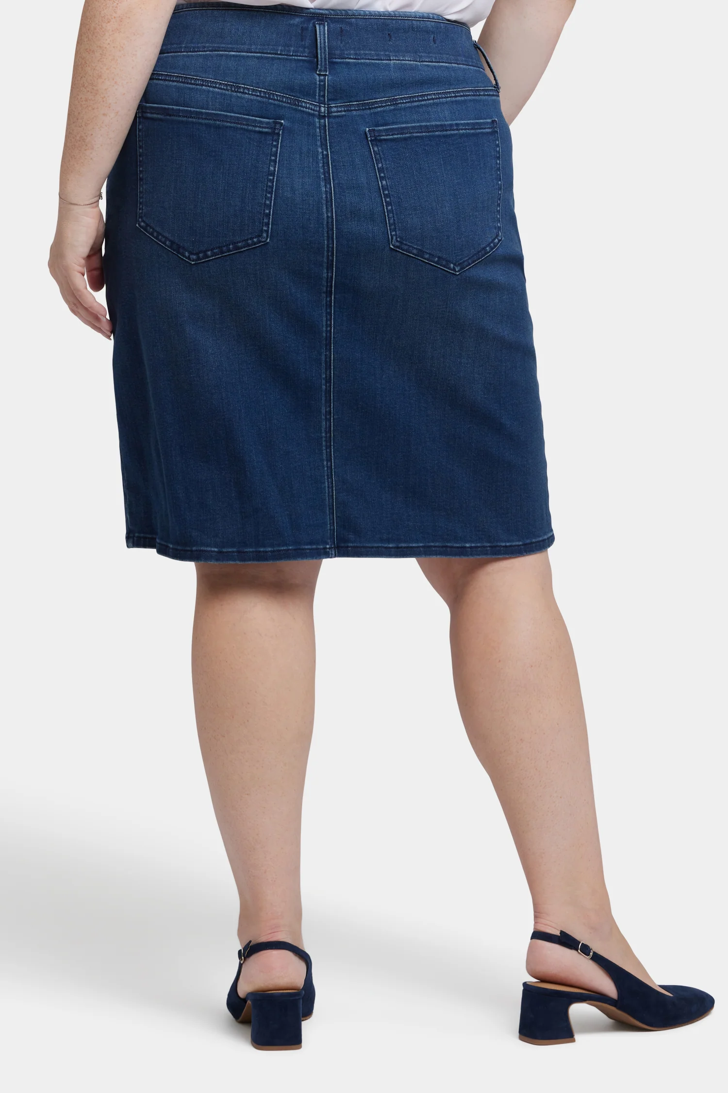 High Waist Skirt In Plus Size - Ibiza Blues - Image 2