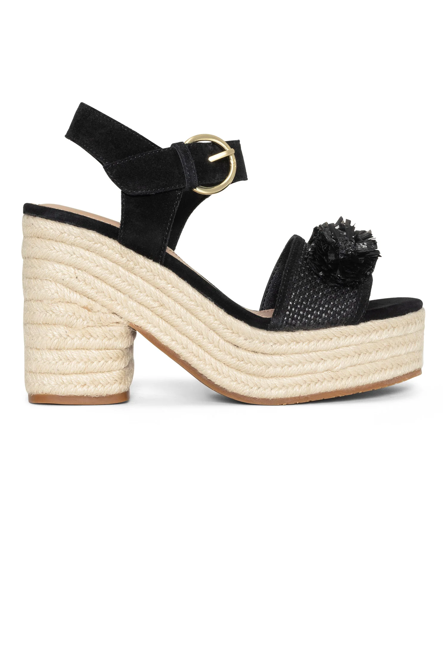 Houston Platform Sandals - Black - Image 2