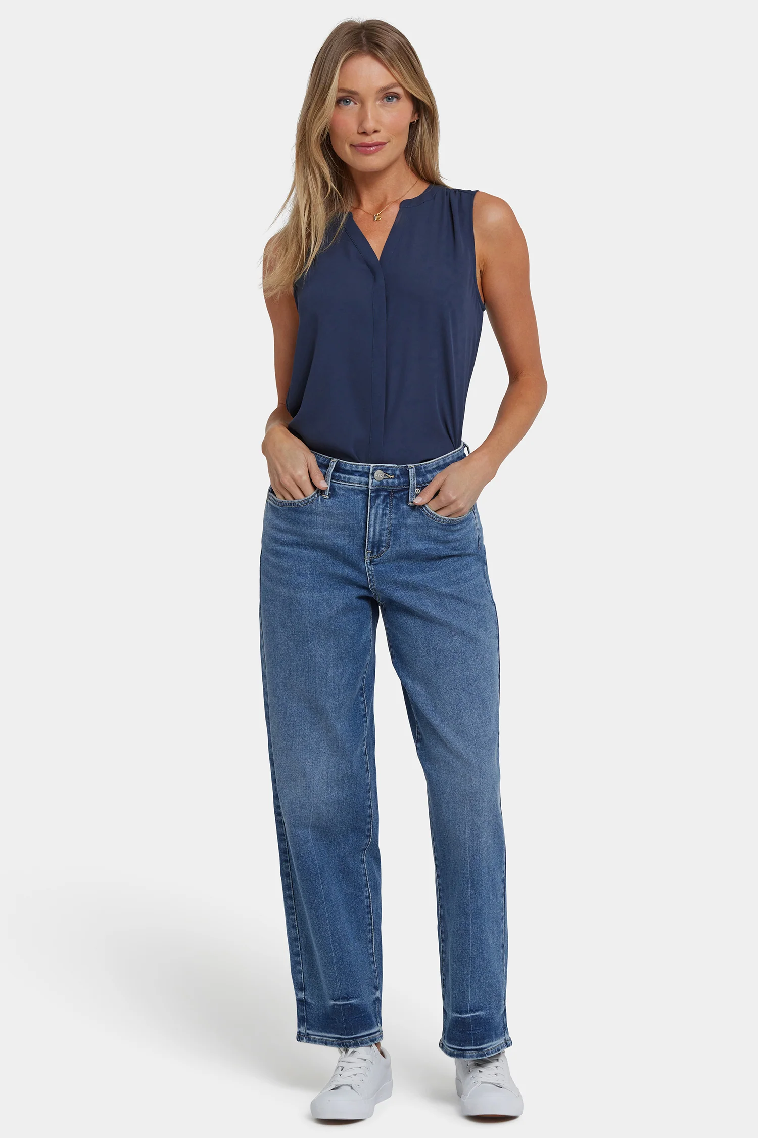 Jemma Barrel Jeans - Rainbow Blue
