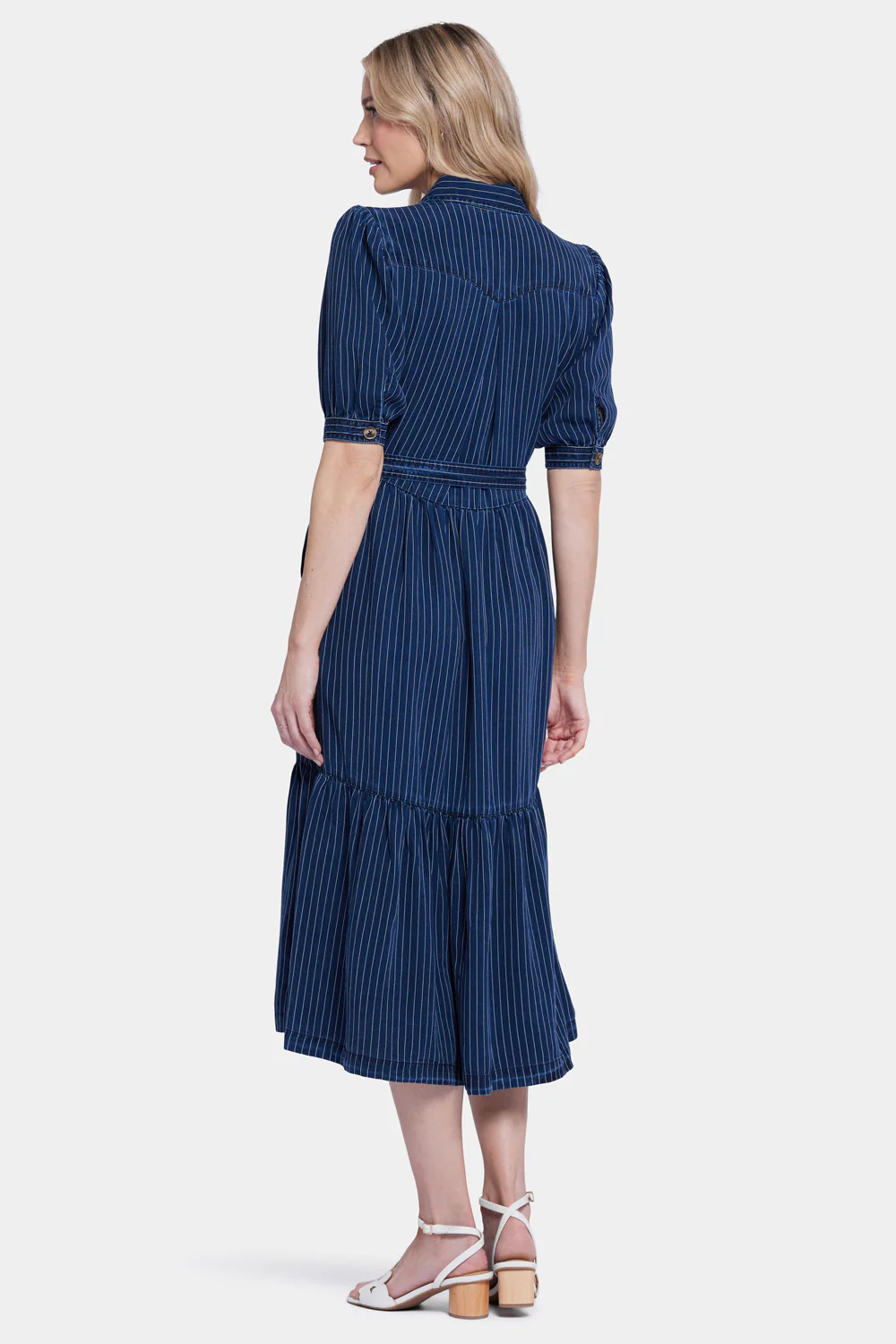 Kate Ruffle Dress  - Dark Ocean - Image 4