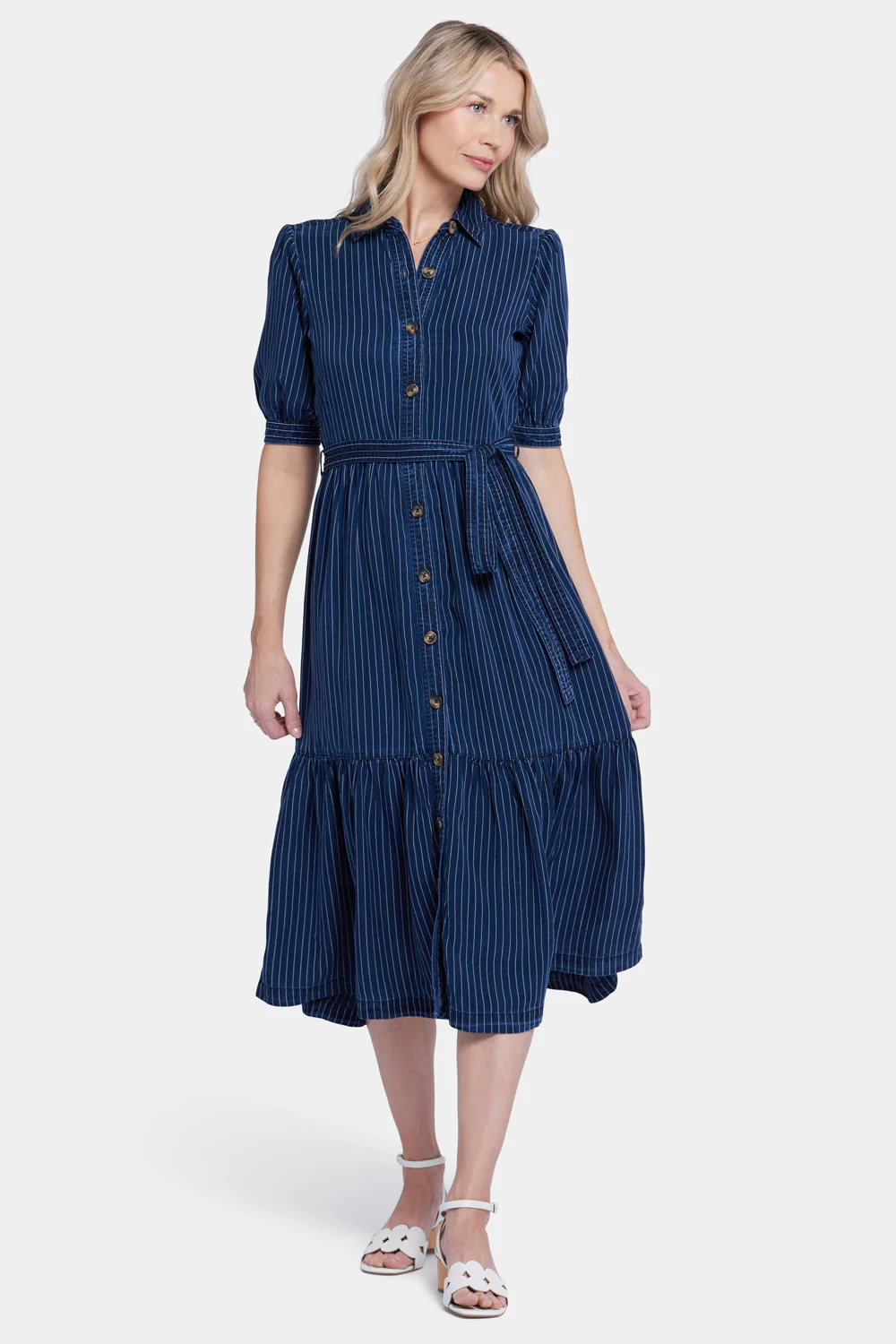 Kate Ruffle Dress  - Dark Ocean - Image 5