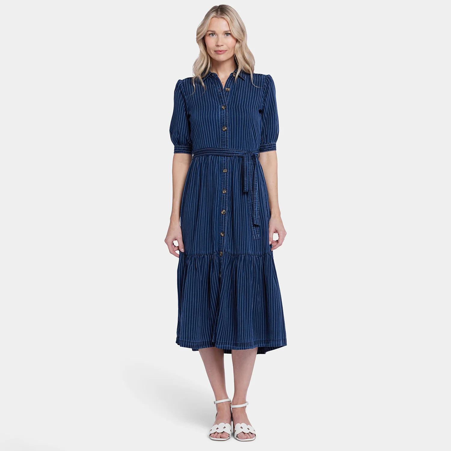 Kate Ruffle Dress  - Dark Ocean - Image 6