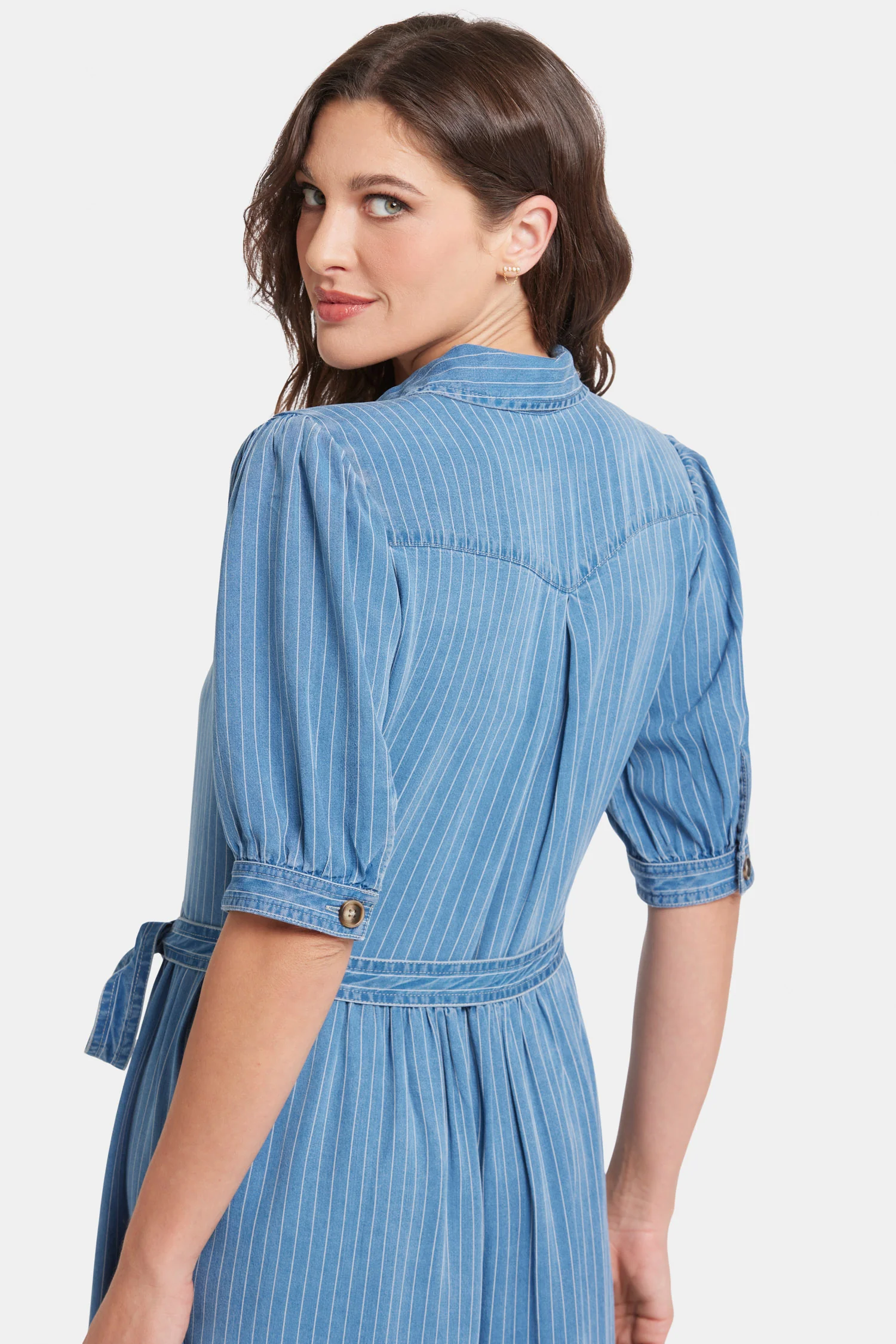 Kate Ruffle Dress  - Light Marine - Image 2