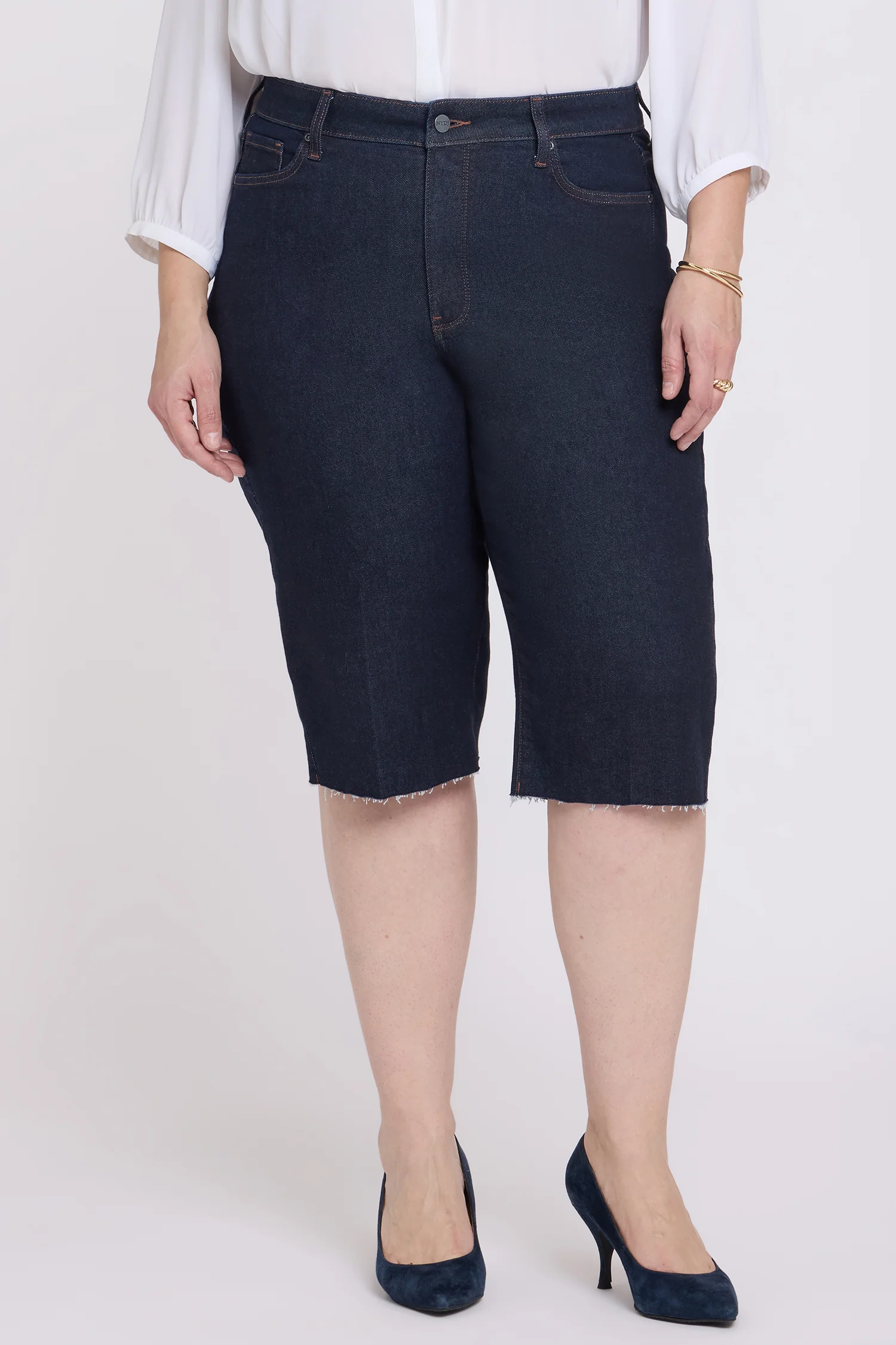 Kristie '80s Bermuda Denim Shorts In Plus Size - Magical - Image 4
