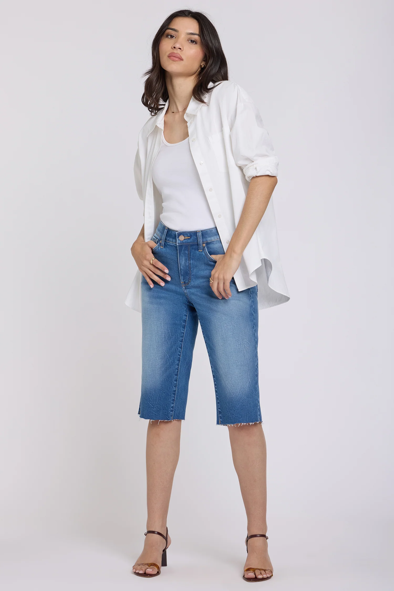 Kristie '80s Bermuda Denim Shorts - Pacifica