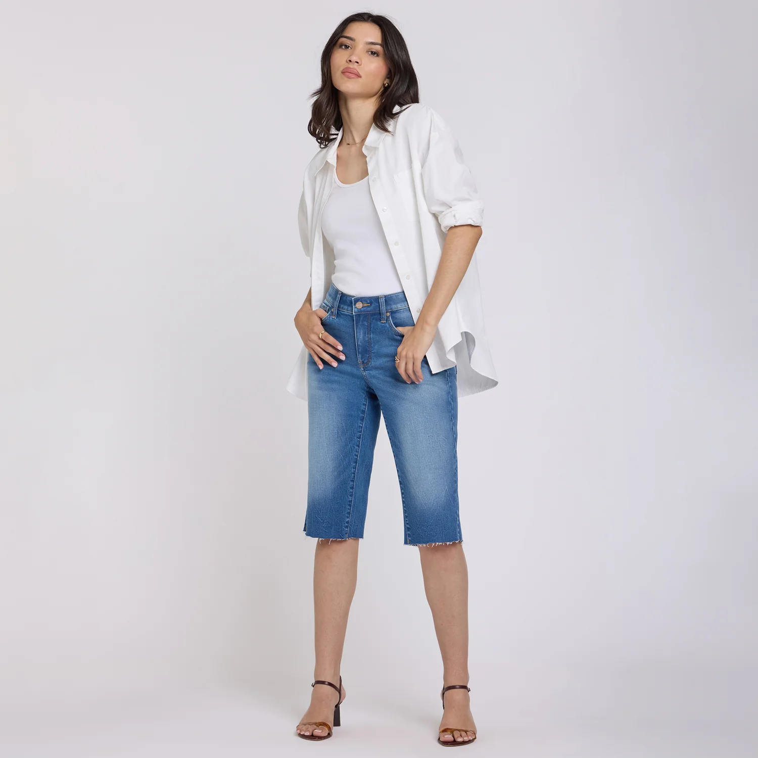 Kristie '80s Bermuda Denim Shorts - Pacifica - Image 6