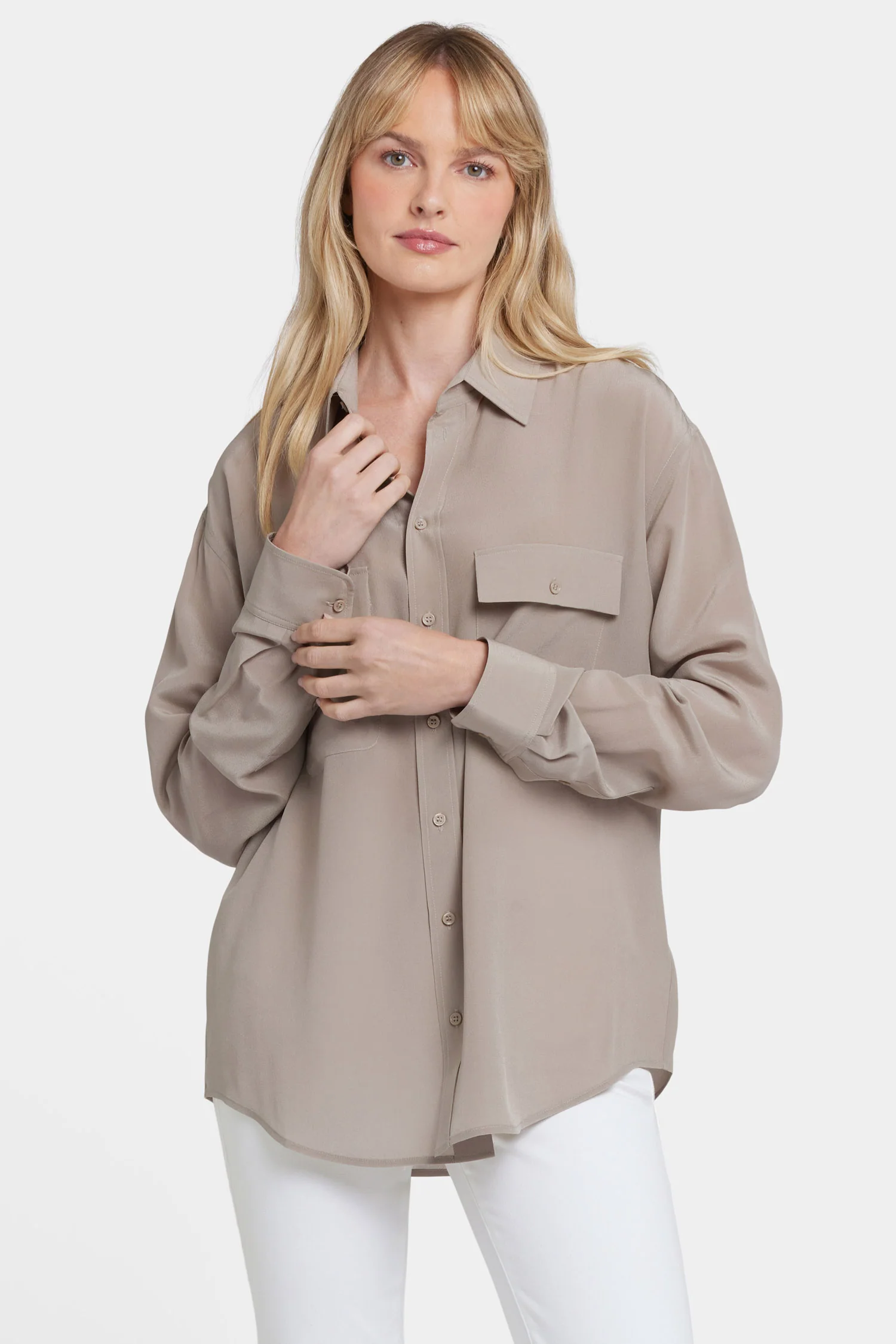Lauren Silk Blouse - Saddlewood
