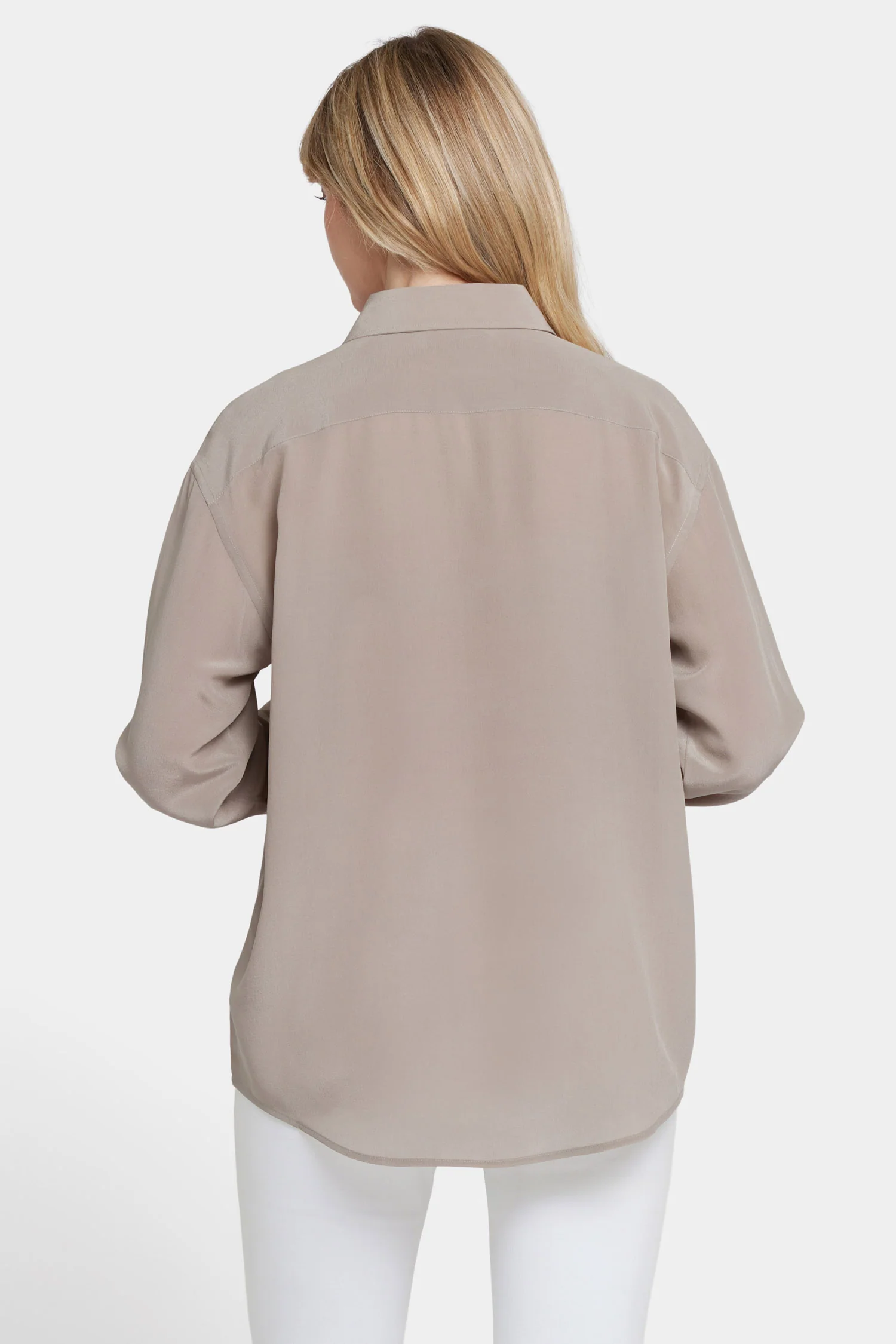 Lauren Silk Blouse - Saddlewood - Image 2