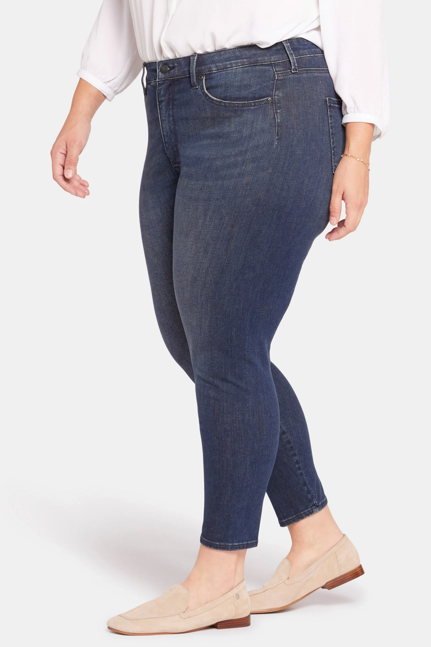 Le Silhouette Ami Skinny Jeans In Petite Plus Size - Precious - Image 3