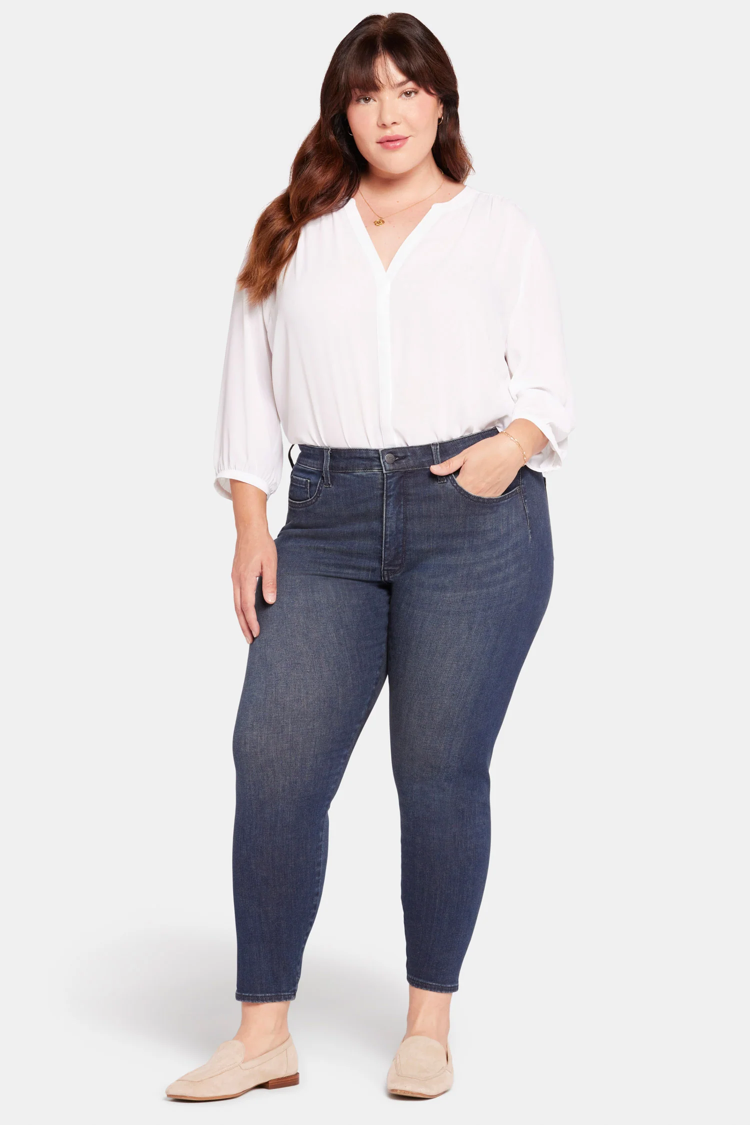 Le Silhouette Ami Skinny Jeans In Petite Plus Size - Precious - Image 4