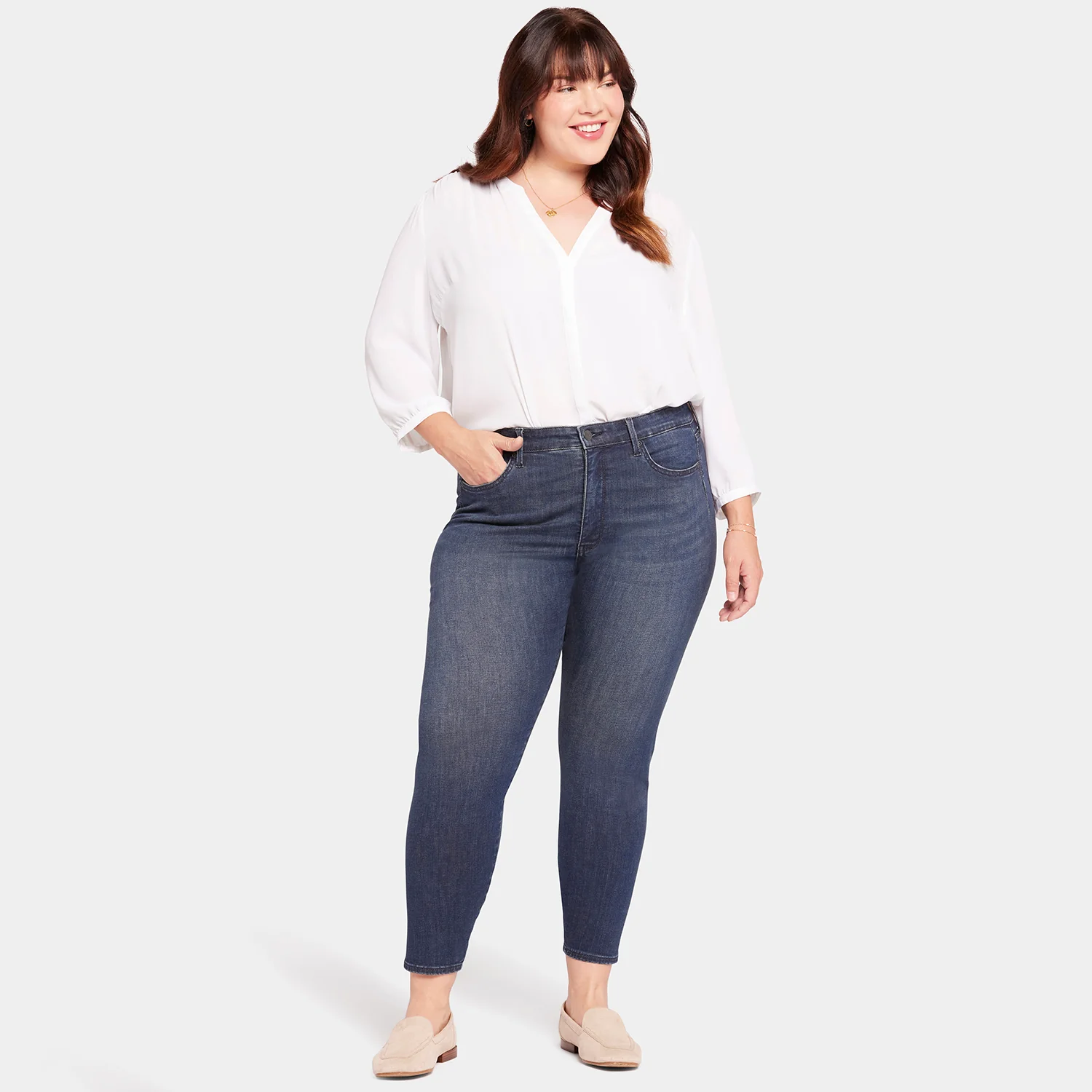 Le Silhouette Ami Skinny Jeans In Petite Plus Size - Precious - Image 7