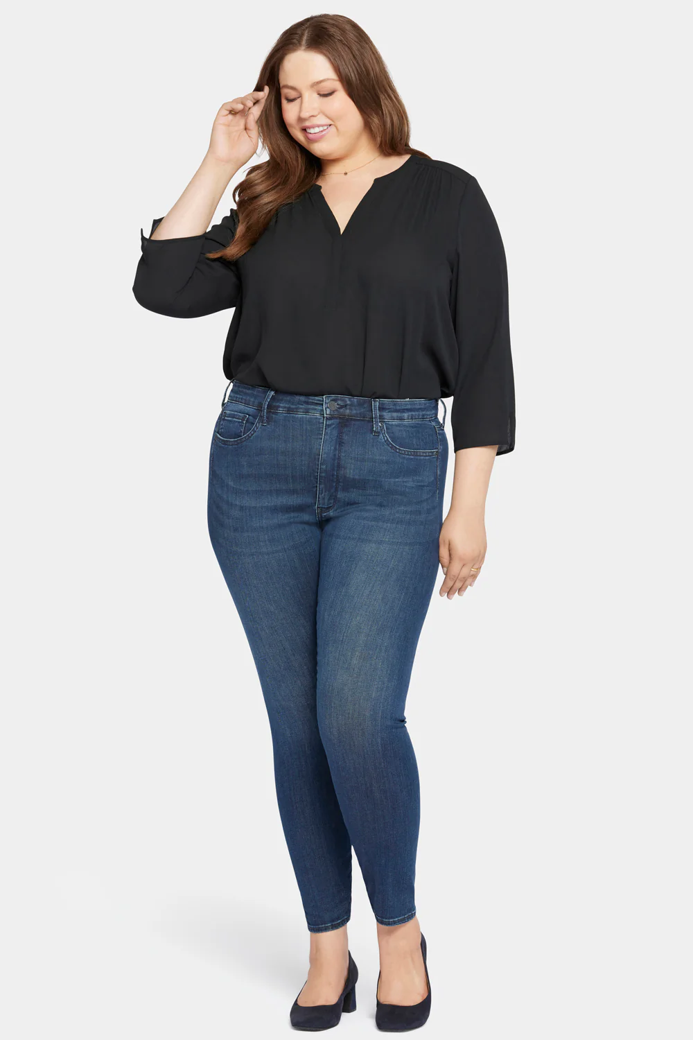 Le Silhouette Ami Skinny Jeans In Plus Size - Precious - Image 4