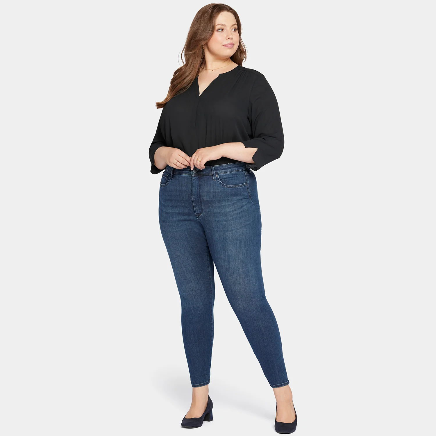 Le Silhouette Ami Skinny Jeans In Plus Size - Precious - Image 7