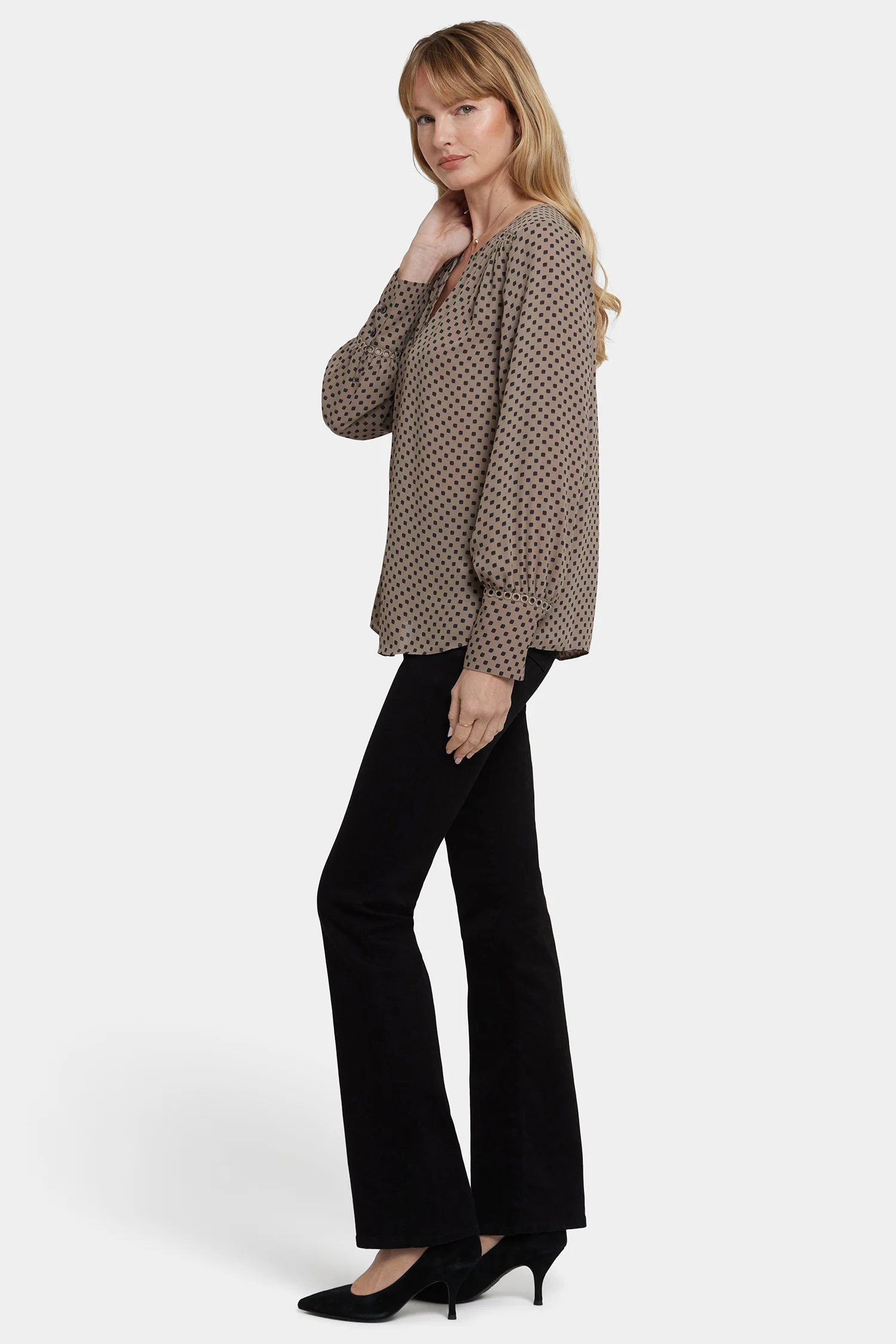 Liliana Peasant Blouse - Capucine Dots - Image 3