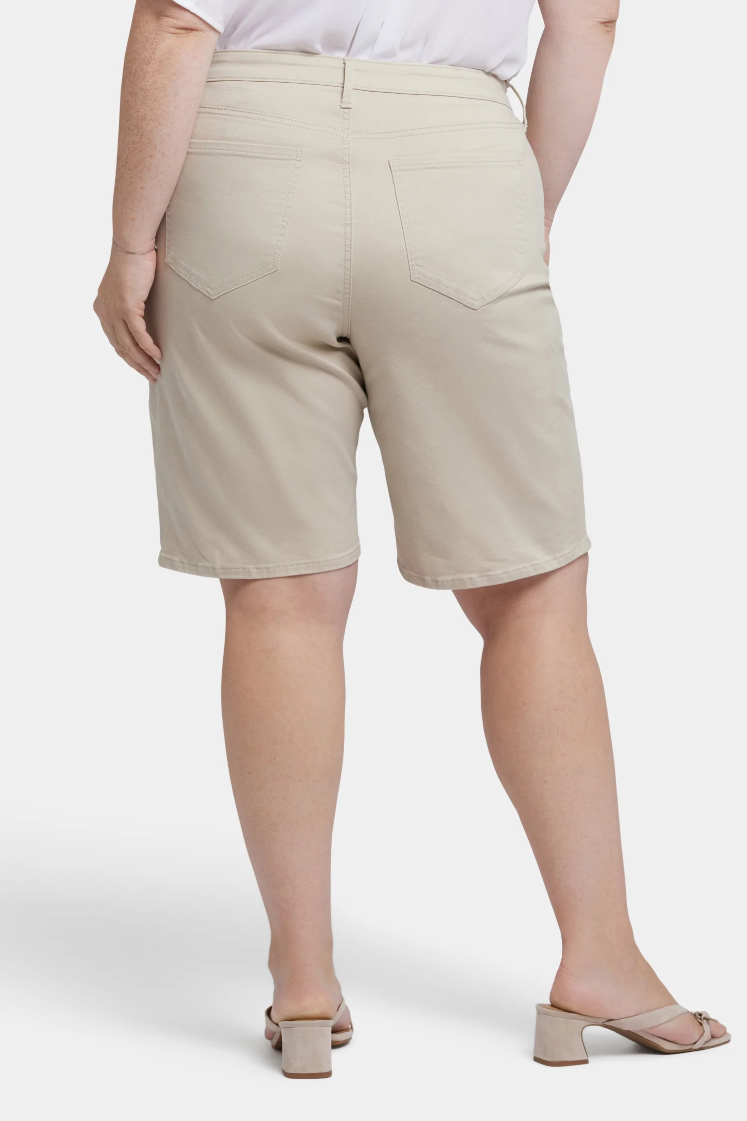 Lilly Denim Shorts In Plus Size - Feather - Image 2