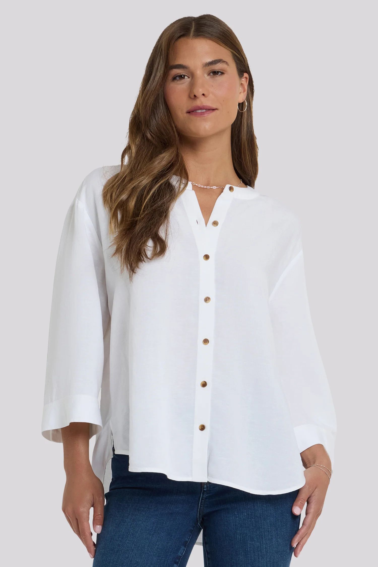 Maggie Oversize Blouse - Optic White - Image 4