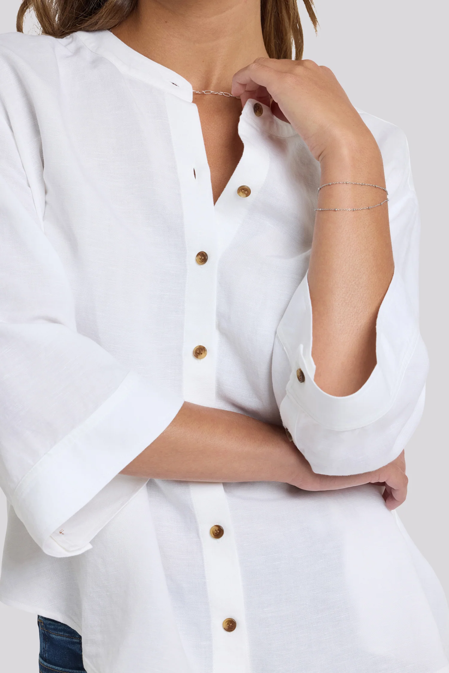 Maggie Oversize Blouse - Optic White - Image 5