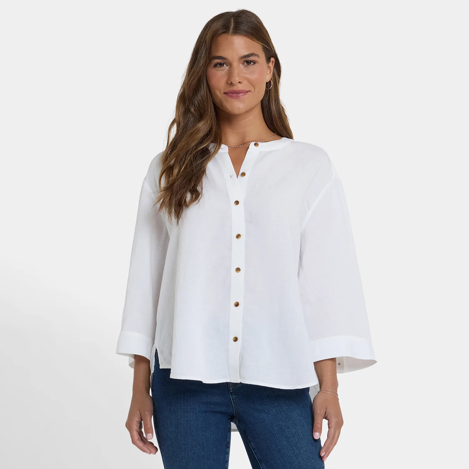Maggie Oversize Blouse - Optic White - Image 6