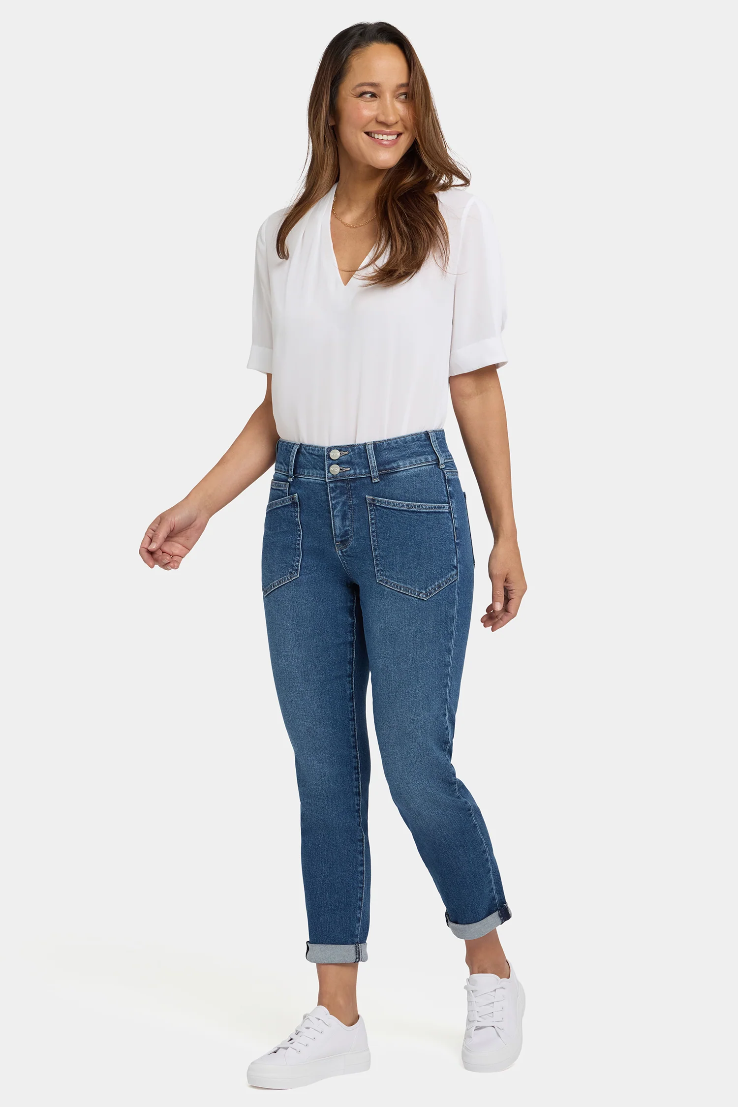 Margot Girlfriend Jeans In Petite - Lake Notre-Dame