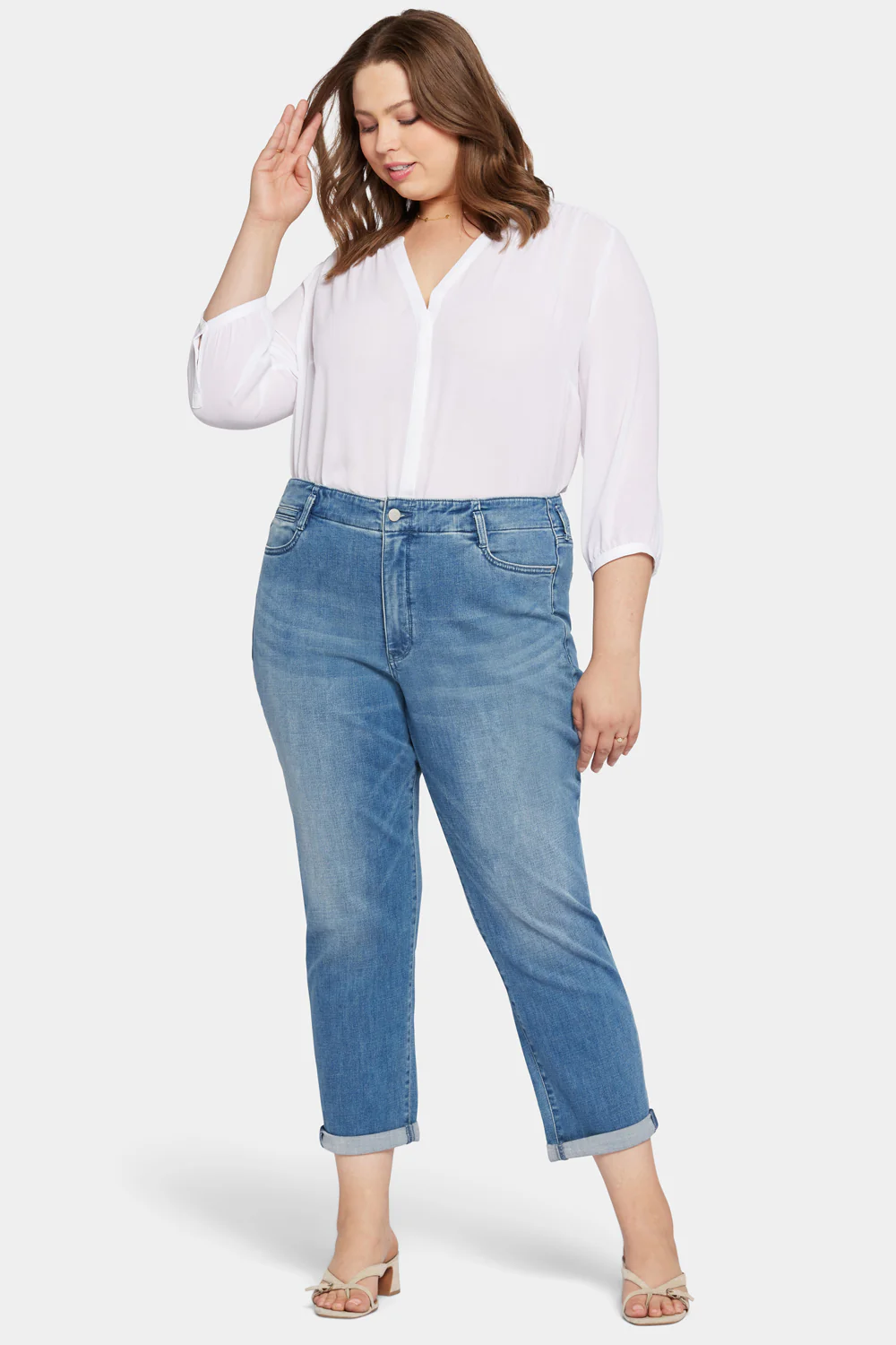 Margot Girlfriend Jeans In Petite Plus Size - Stunning - Image 4
