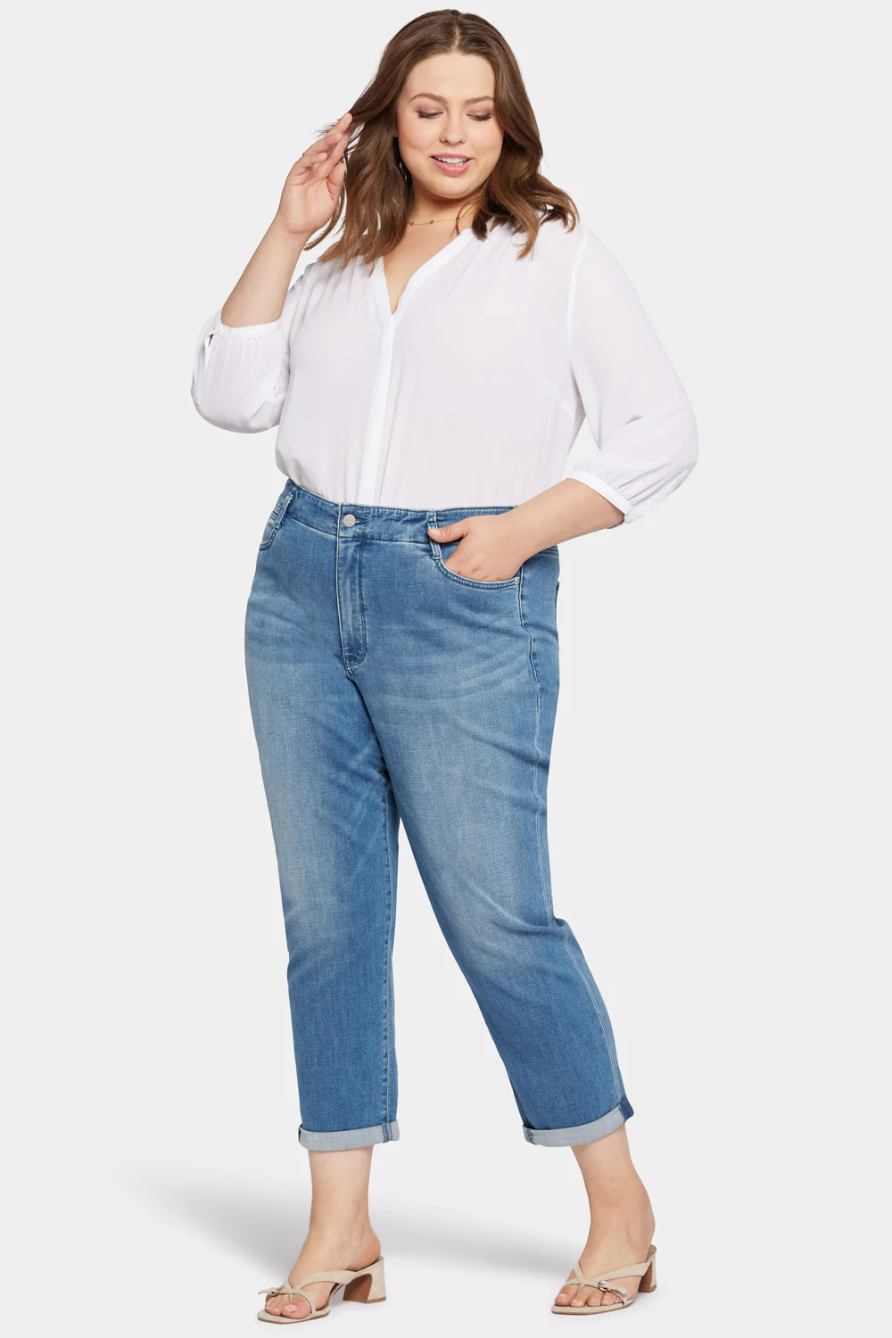 Margot Girlfriend Jeans In Petite Plus Size - Stunning - Image 5