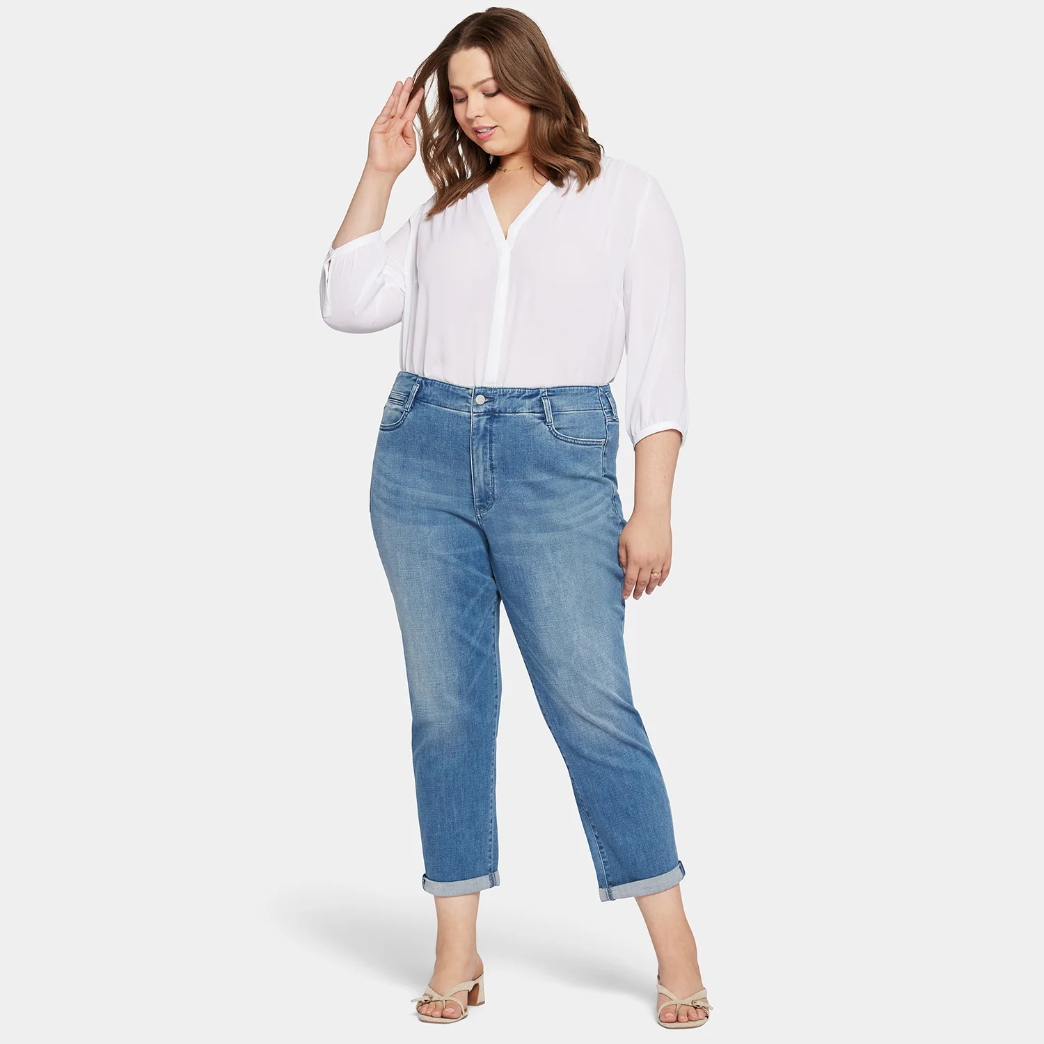 Margot Girlfriend Jeans In Petite Plus Size - Stunning - Image 7