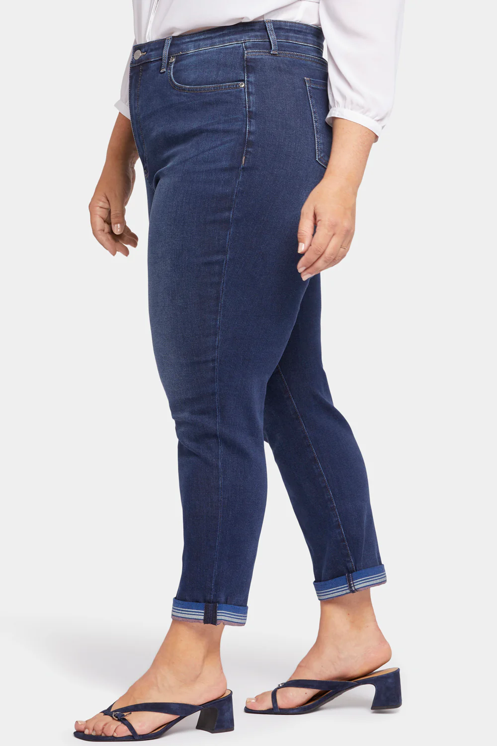Margot Girlfriend Jeans In Plus Size - Blue Moon - Image 2