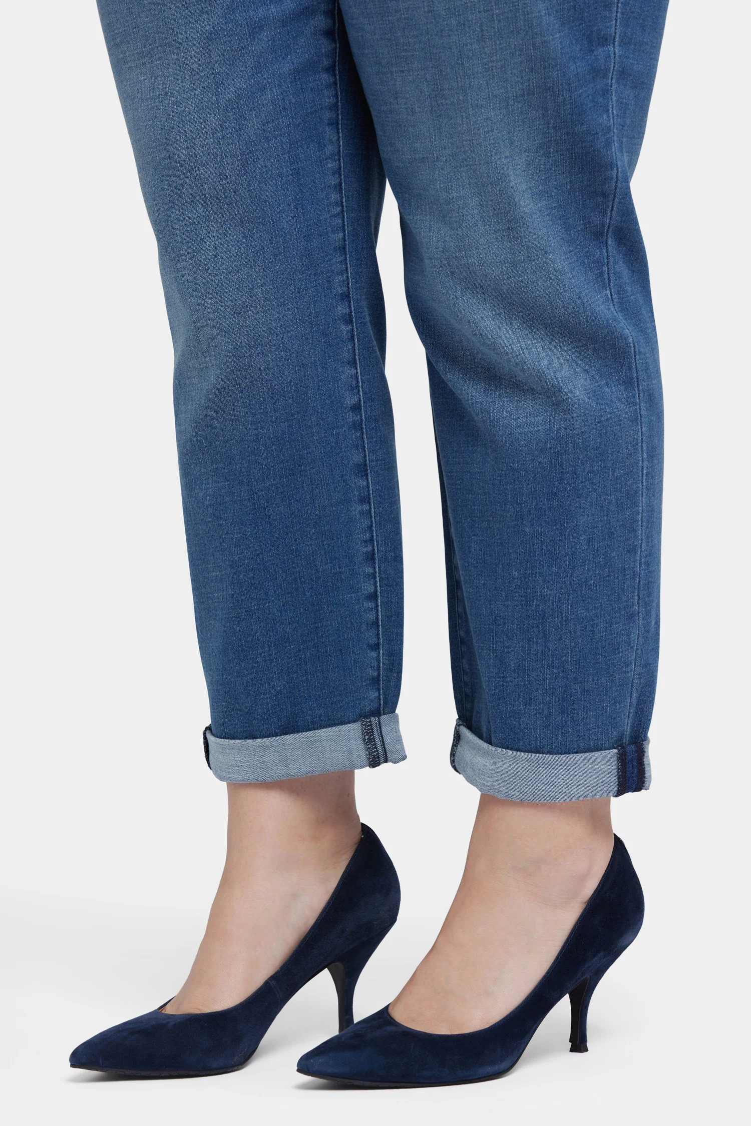 Margot Girlfriend Jeans In Plus Size - Cascade Wave - Image 6