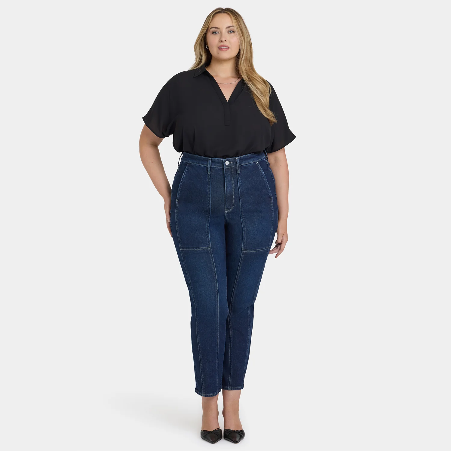 Margot Girlfriend Jeans In Plus Size - Midnight Breeze - Image 6