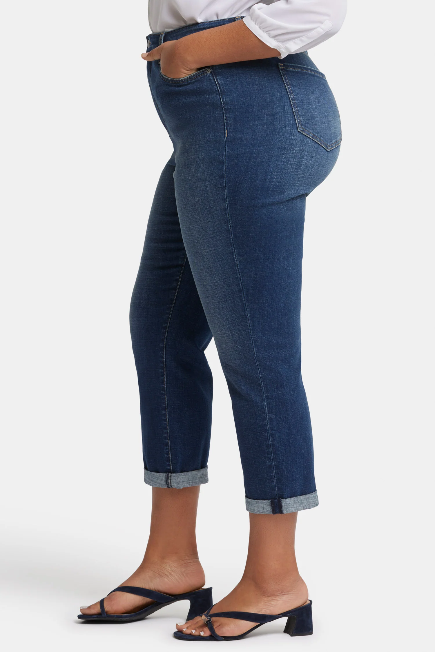 Margot Girlfriend Jeans In Plus Size - Olympus - Image 3