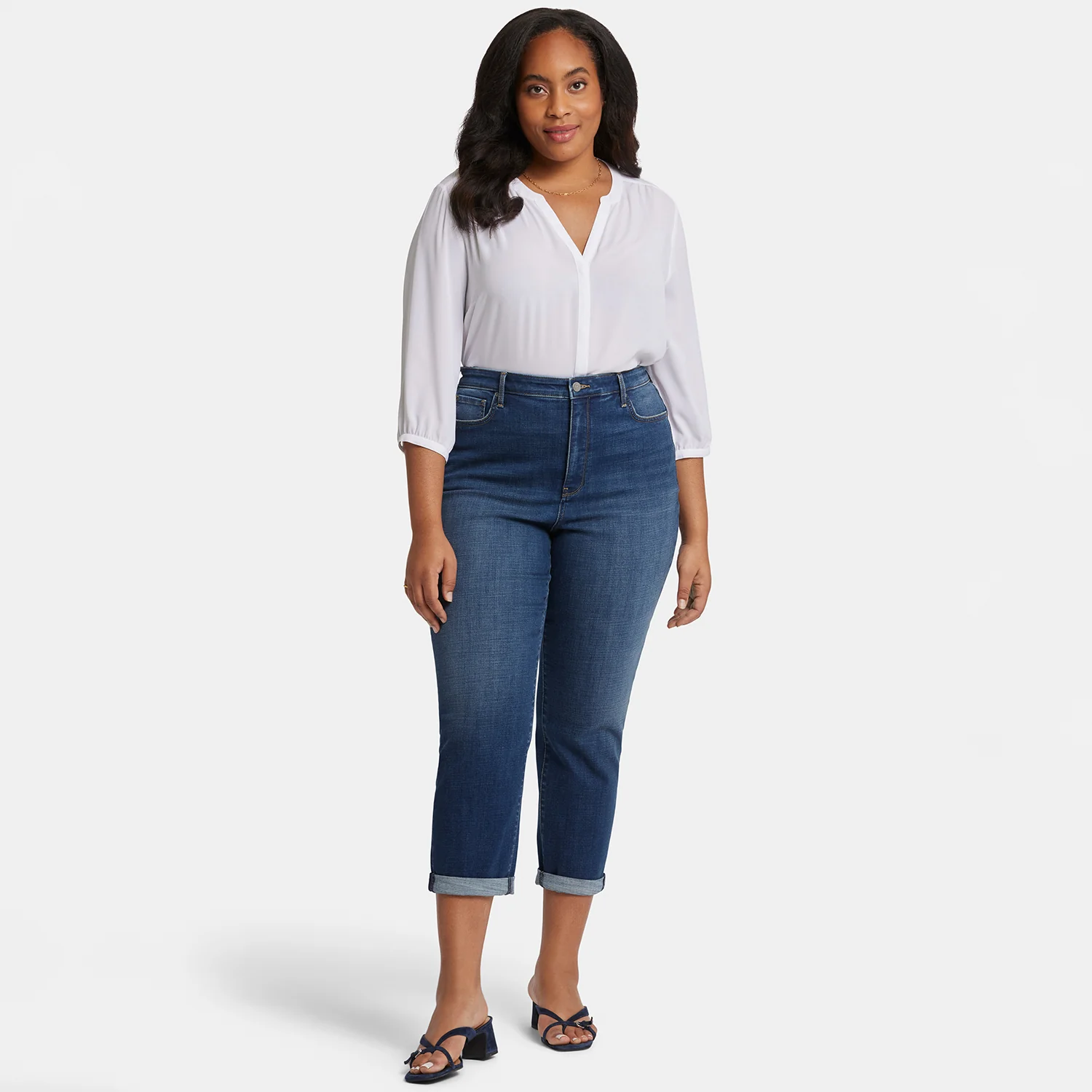 Margot Girlfriend Jeans In Plus Size - Olympus - Image 7
