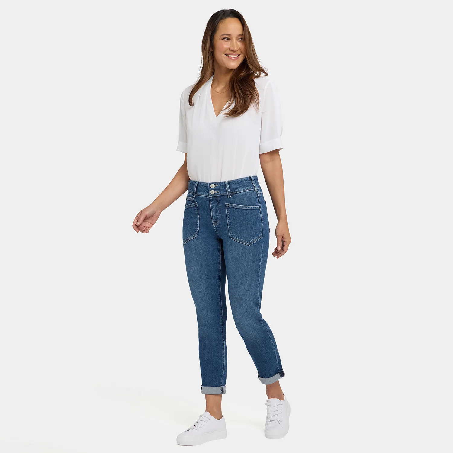 Margot Girlfriend Jeans - Lake Notre-Dame - Image 6