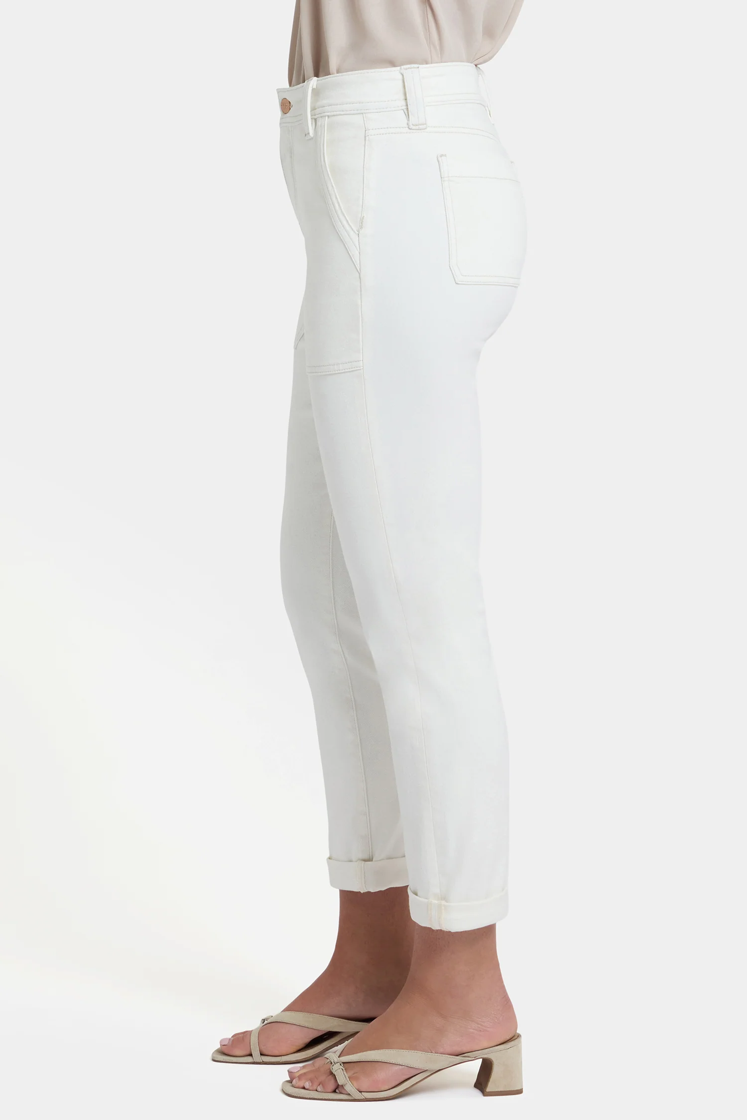 Margot Girlfriend Jeans - Vintage White - Image 4