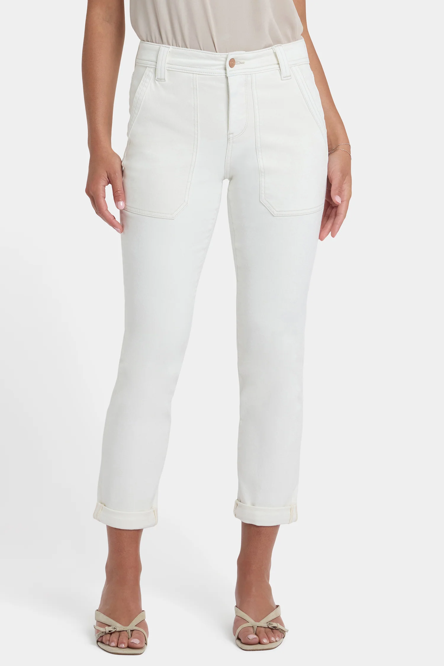 Margot Girlfriend Jeans - Vintage White - Image 5