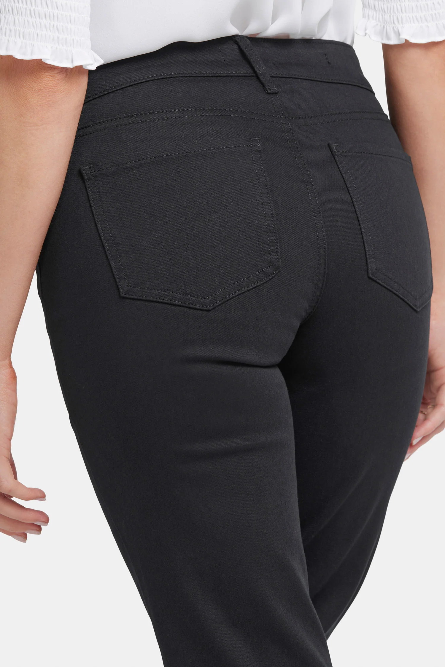 Marilyn Straight Ankle Jeans - Black - Image 6