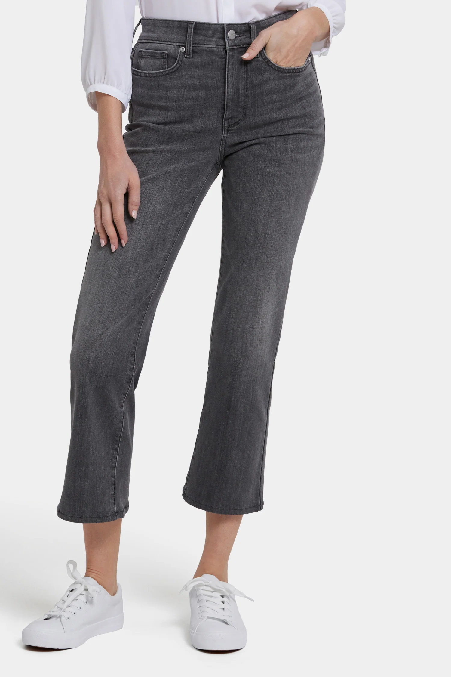Marilyn Straight Ankle Jeans - Chateau Shadow - Image 5