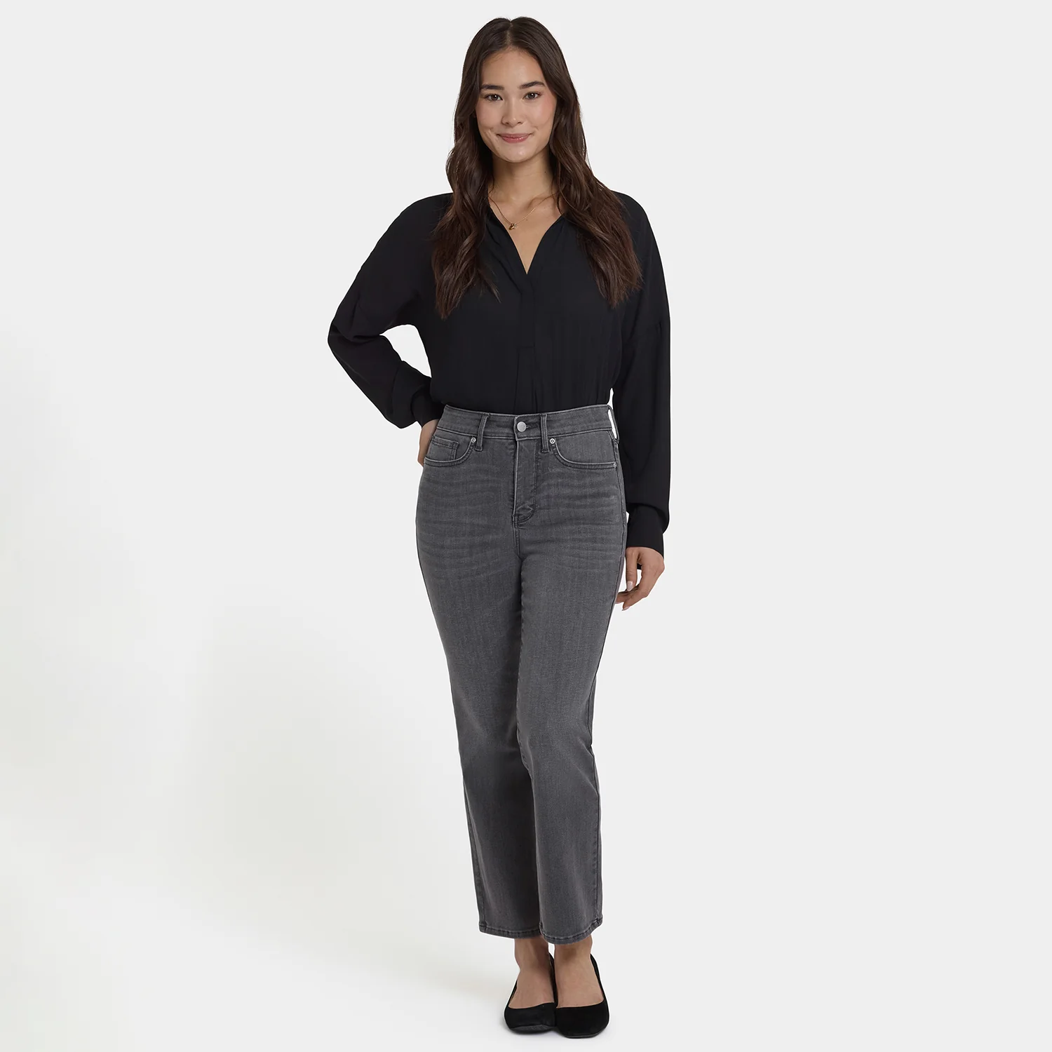Marilyn Straight Ankle Jeans - Chateau Shadow - Image 6