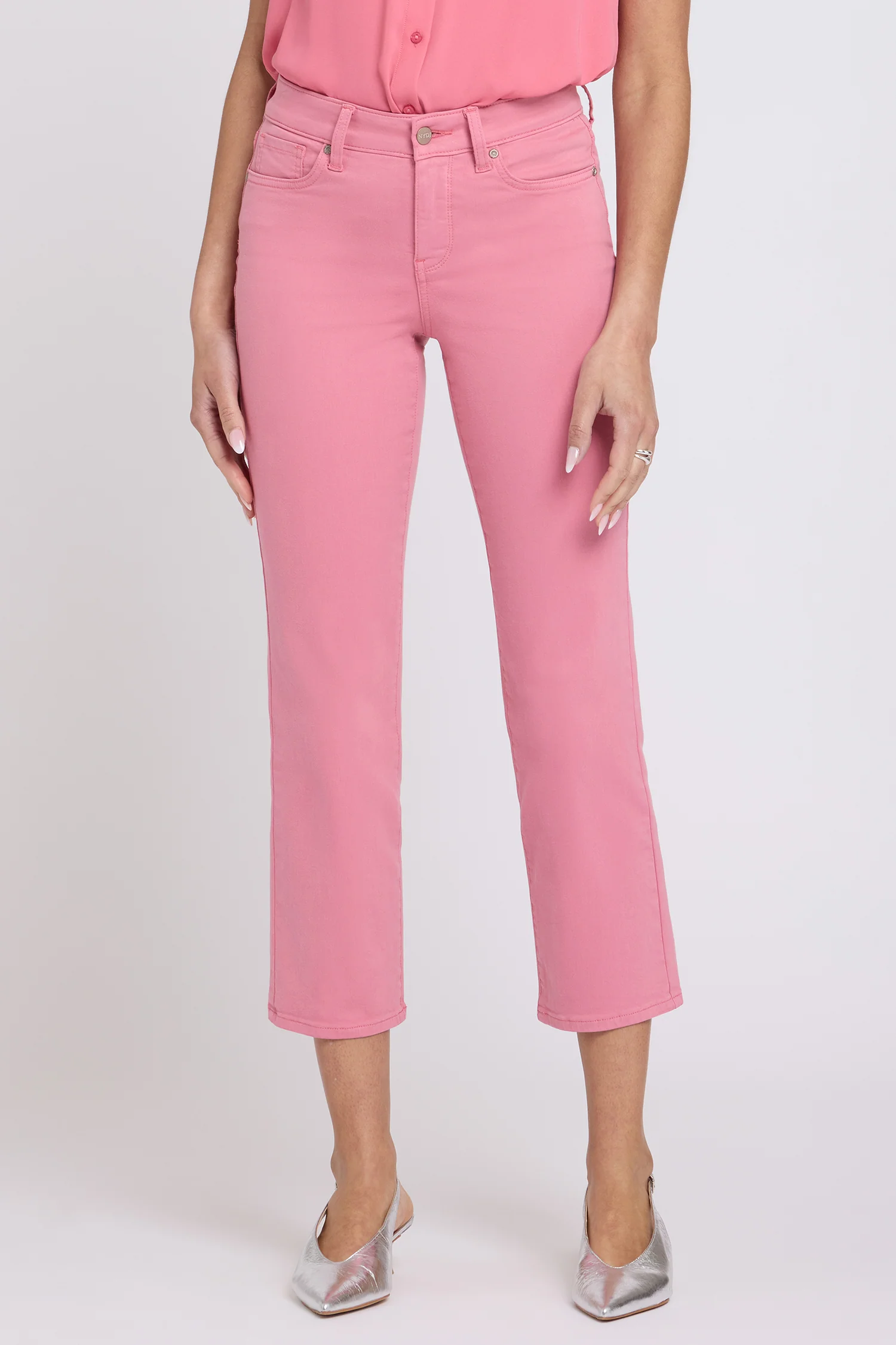 Marilyn Straight Ankle Jeans - Desert Rose - Image 4