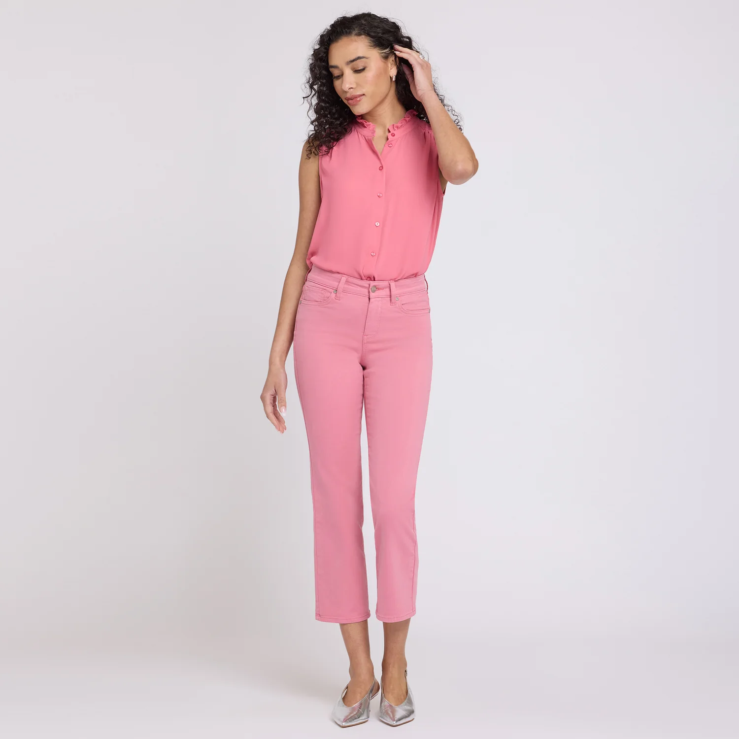 Marilyn Straight Ankle Jeans - Desert Rose - Image 6