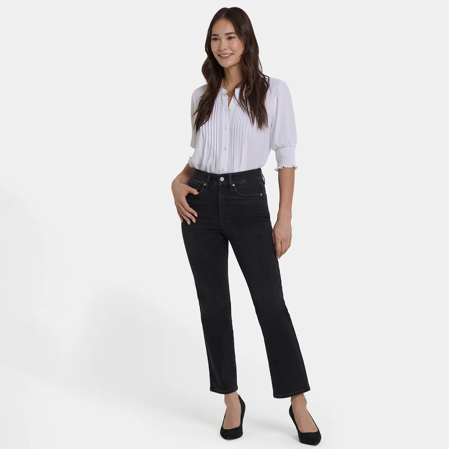 Marilyn Straight Ankle Jeans - French Nightfall - Image 6