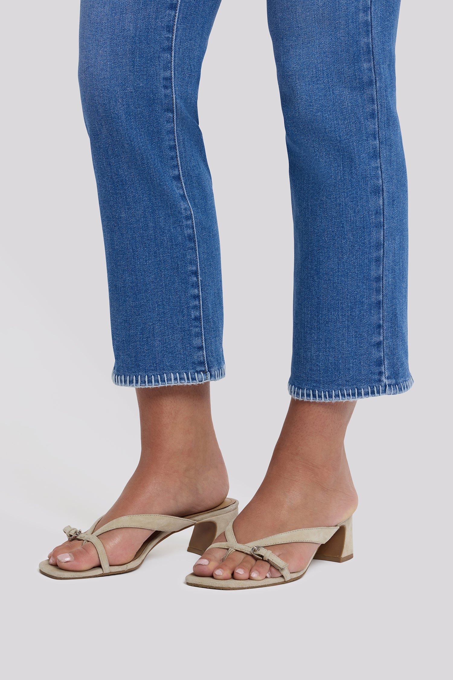 Marilyn Straight Ankle Jeans In Petite - Blue Paradise - Image 6