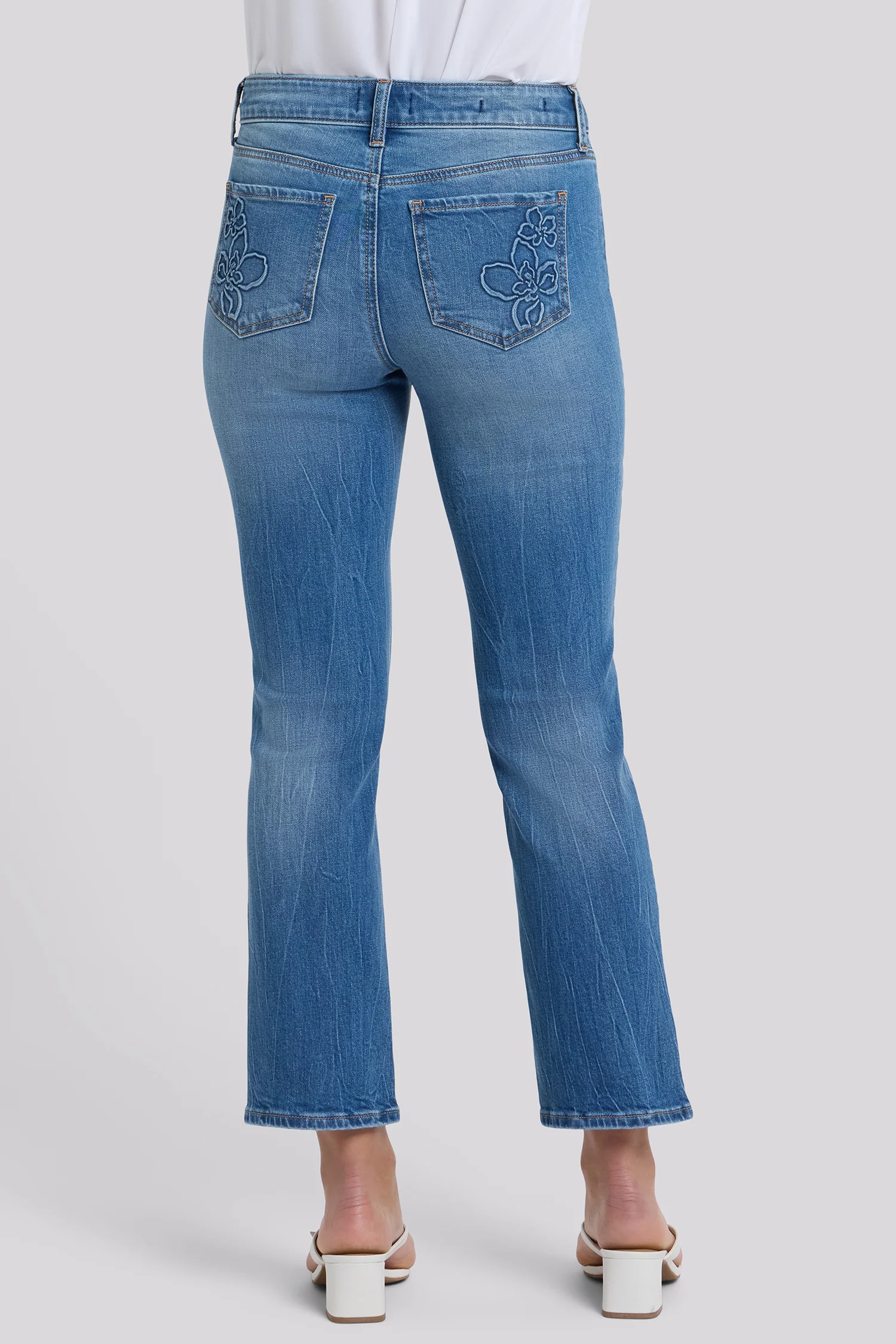 Marilyn Straight Ankle Jeans In Petite - Pacifica - Image 5