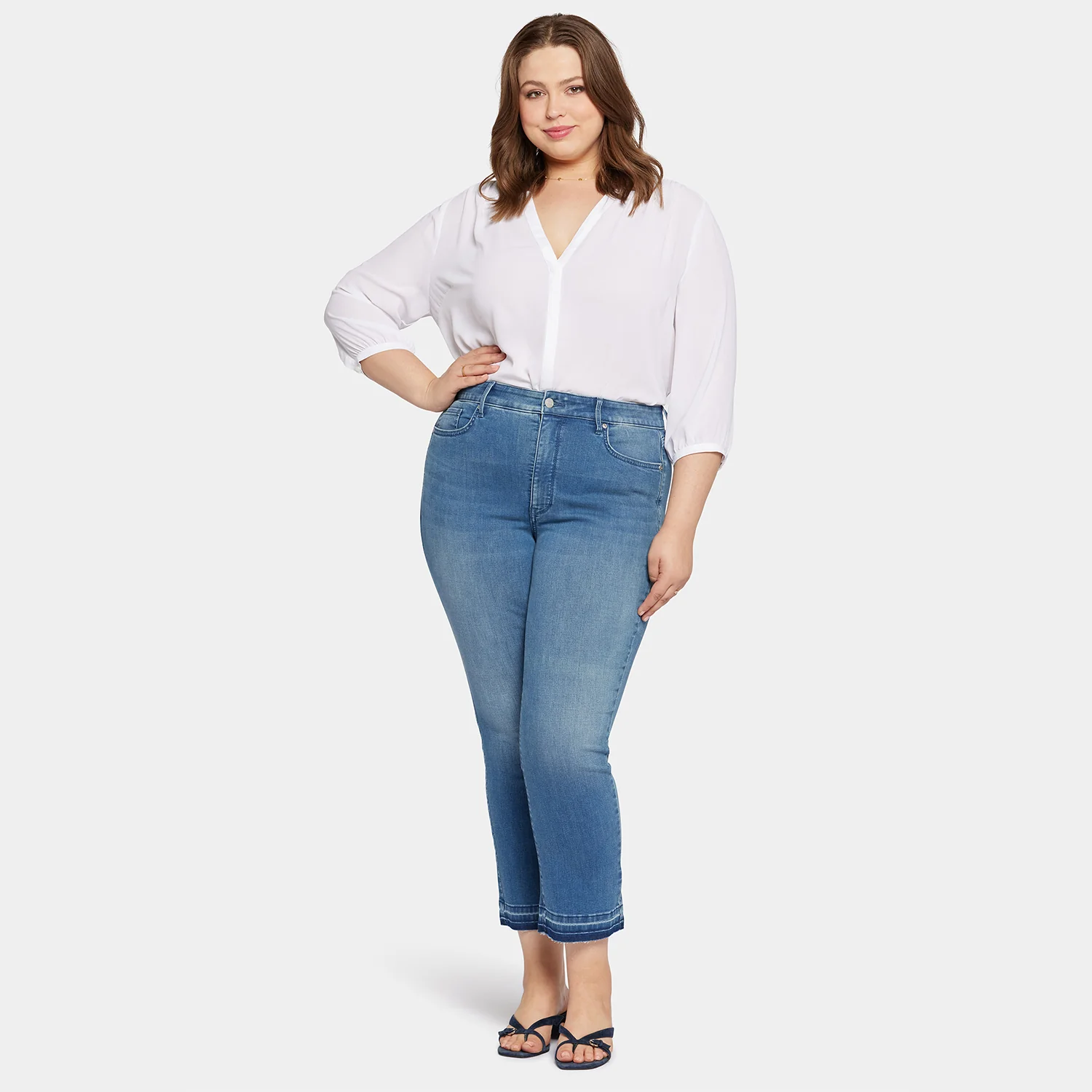 Marilyn Straight Ankle Jeans In Petite Plus Size - Stunning - Image 7