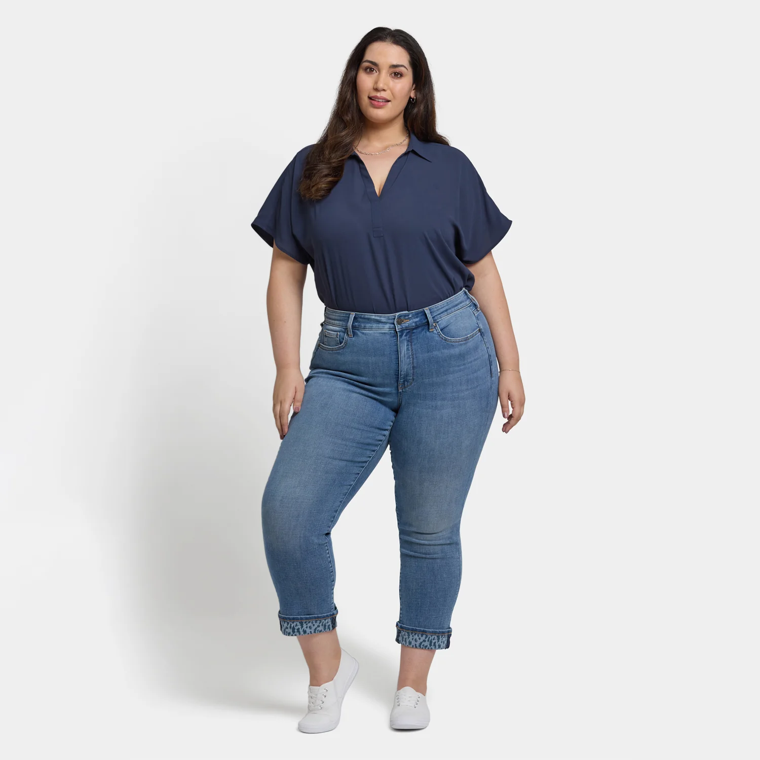 Marilyn Straight Ankle Jeans In Plus Size - Barcelona Breeze - Image 6
