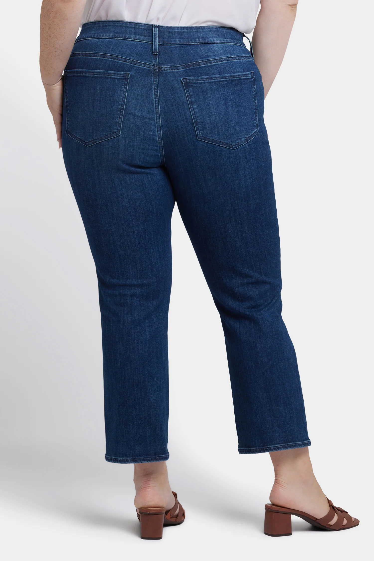 Marilyn Straight Ankle Jeans In Plus Size - Ibiza Blues - Image 2
