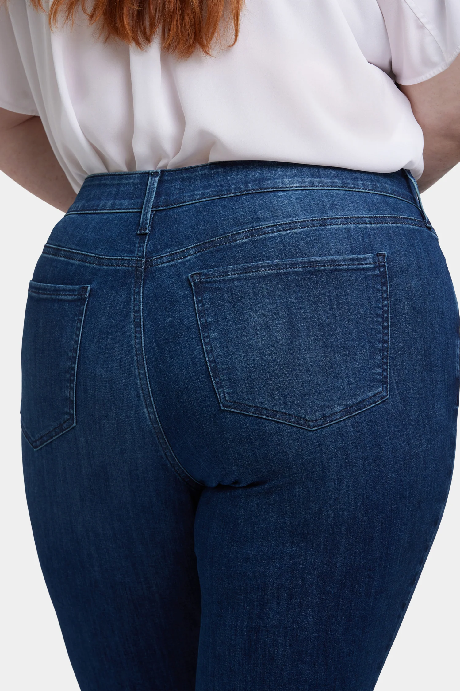 Marilyn Straight Ankle Jeans In Plus Size - Ibiza Blues - Image 5