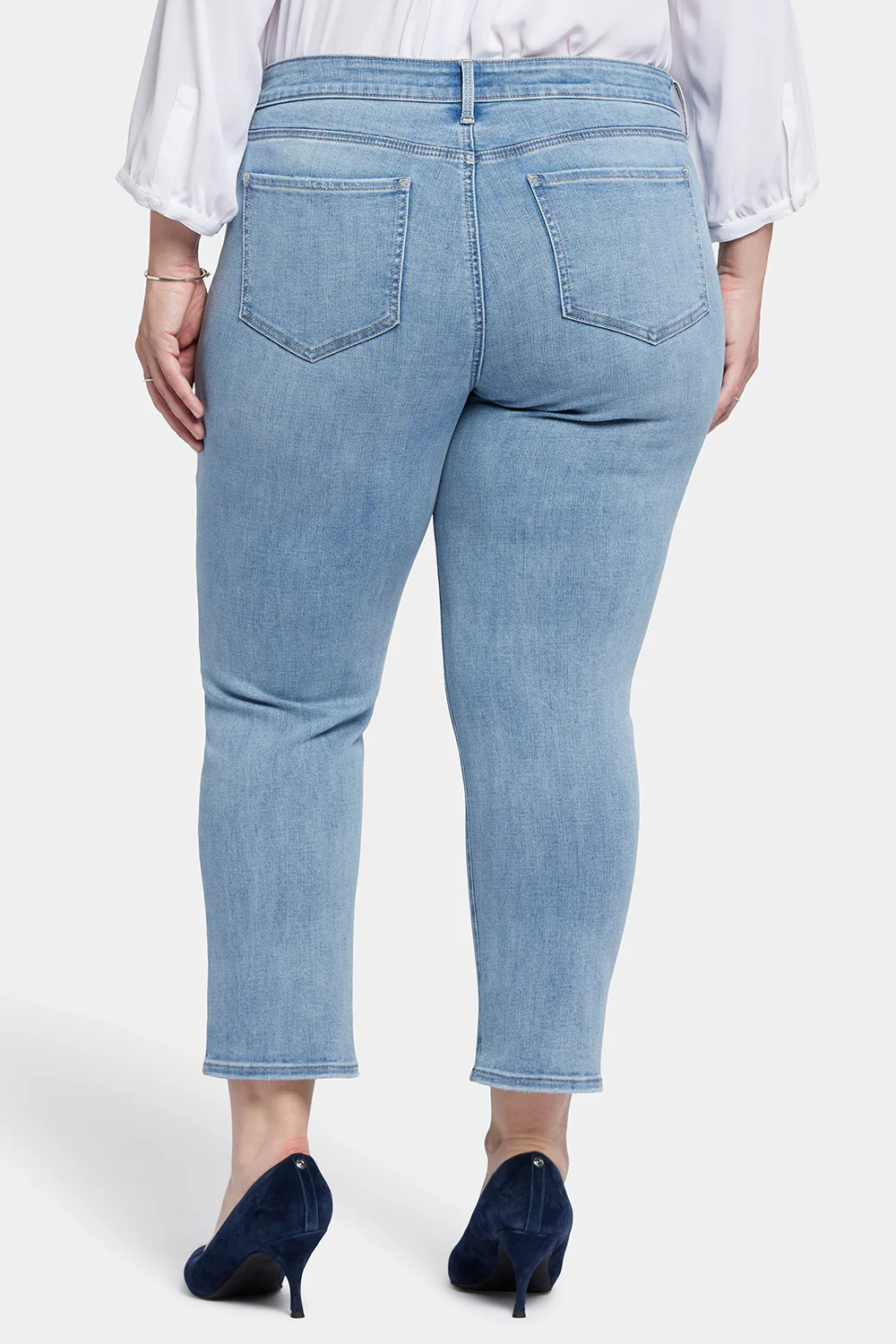 Marilyn Straight Ankle Jeans In Plus Size - Lakefront - Image 2