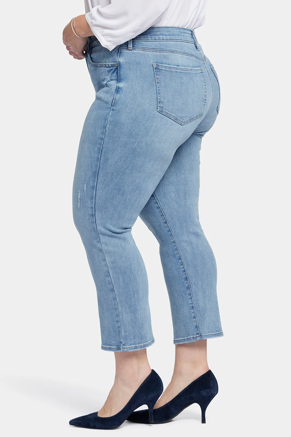 Marilyn Straight Ankle Jeans In Plus Size - Lakefront - Image 3