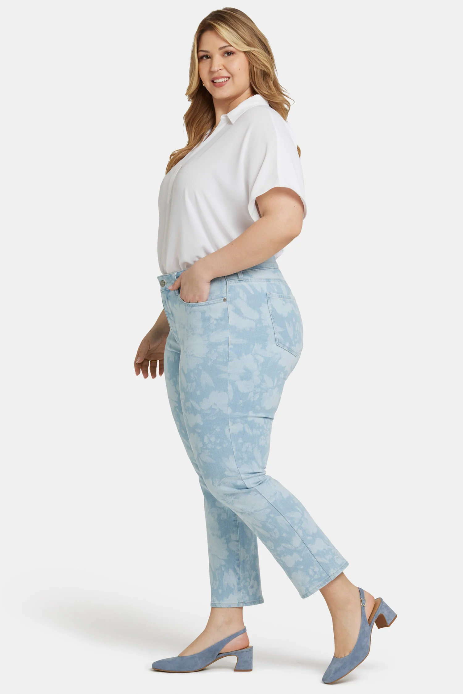 Marilyn Straight Ankle Jeans In Plus Size - Marian Annabella - Image 5