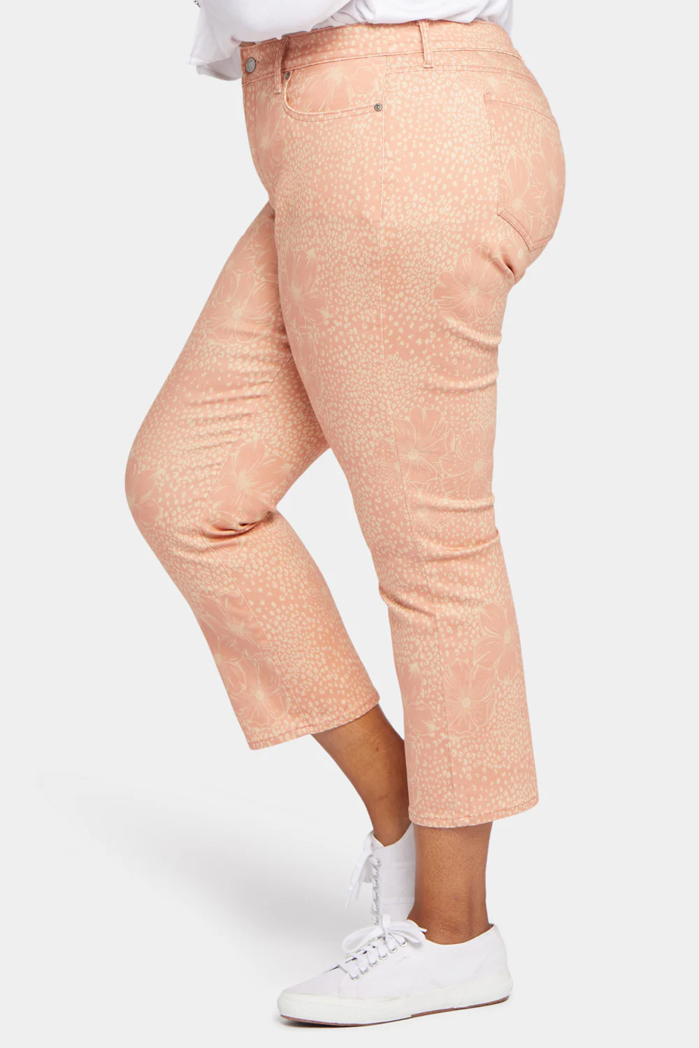 Marilyn Straight Ankle Jeans In Plus Size - Mirage Leopard - Image 3